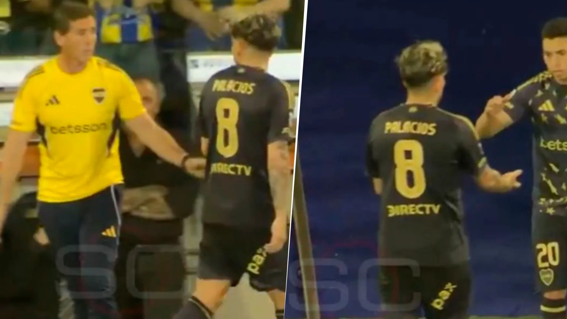 El reclamo de Carlos Palacios en el partido contra Rosario Central: "¿Siempre salgo yo?"
