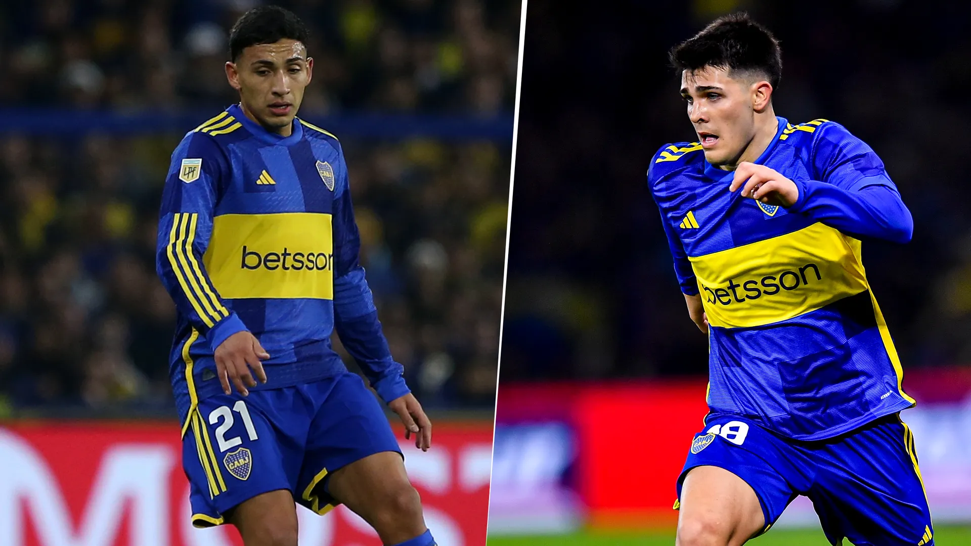 Equi Fernández y Vicente Taborda, jugadores de Boca