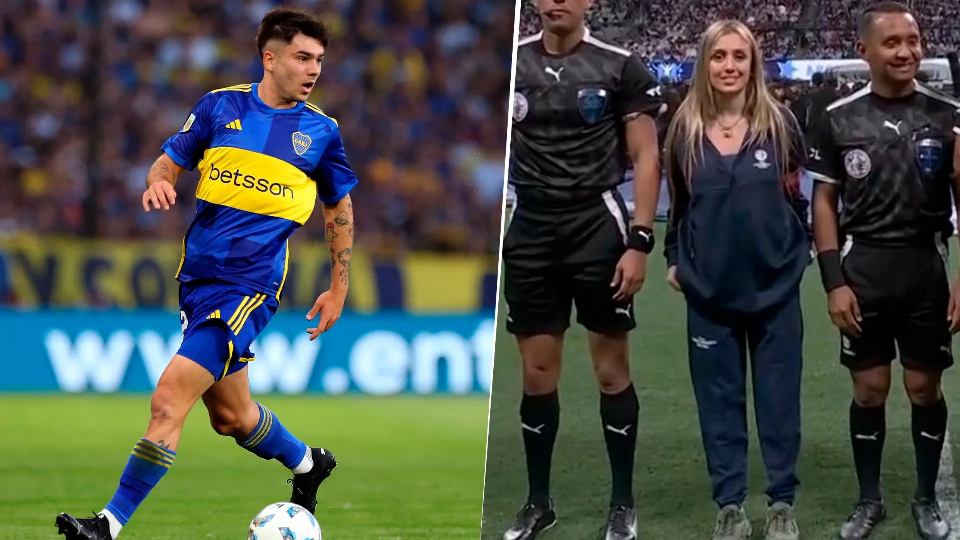 Lucas Blondel subió una historia sobre la aparición de Morena Beltrán en Argentina vs. Canadá