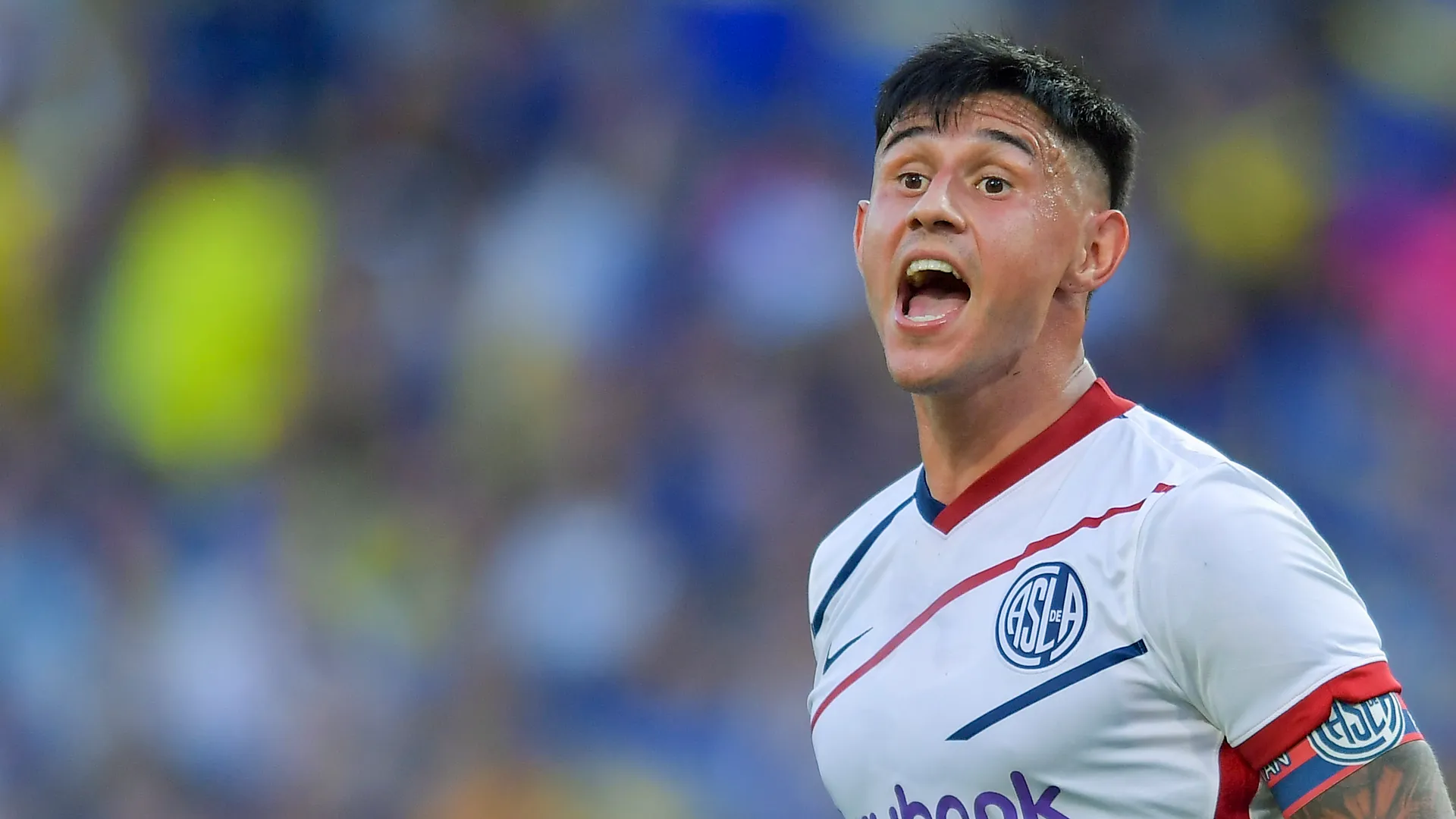 Adam Bareiro, delantero de San Lorenzo