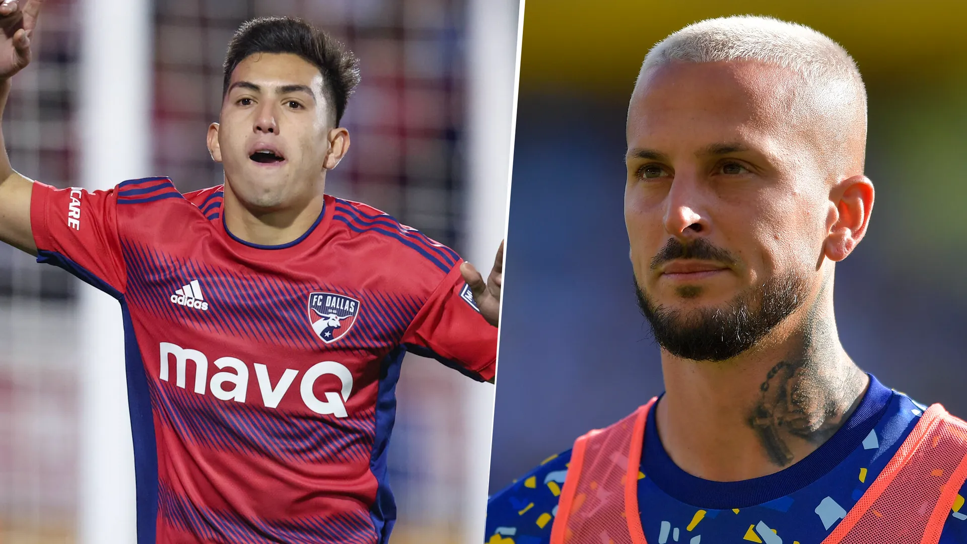 Darío Benedetto, ex Boca, y Alan Velasco