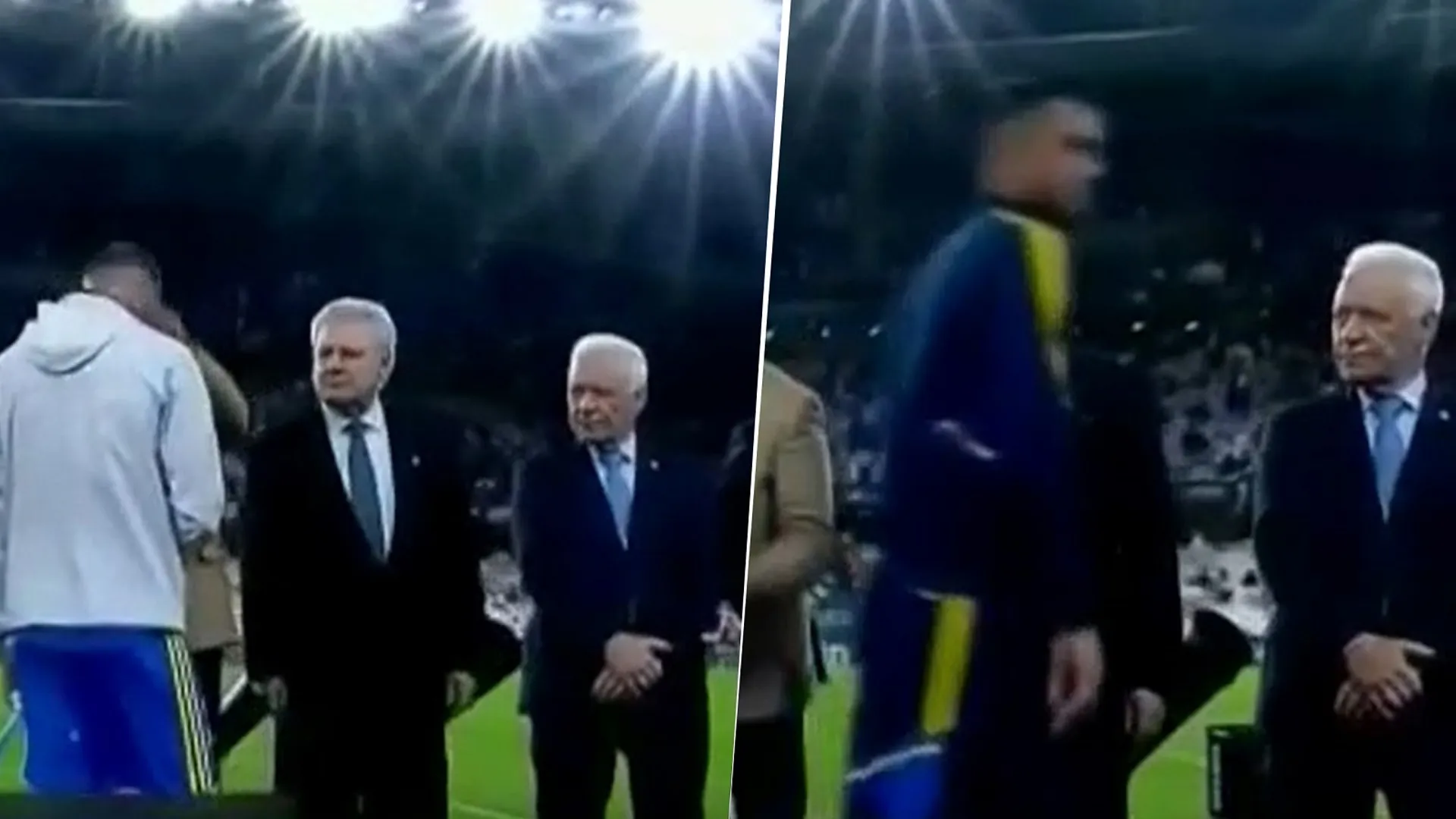 VIDEO | Los cuatro jugadores de Boca que no saludaron a Víctor Blanco en la premiación