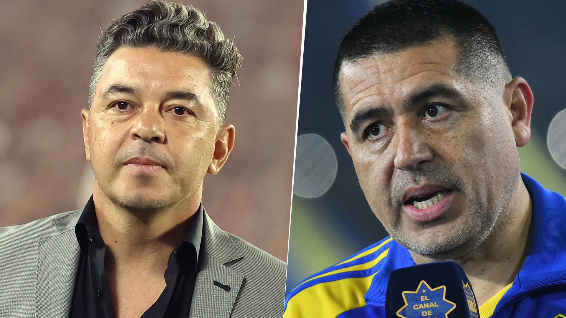 Juan Román Riquelme y Marcelo Gallardo
