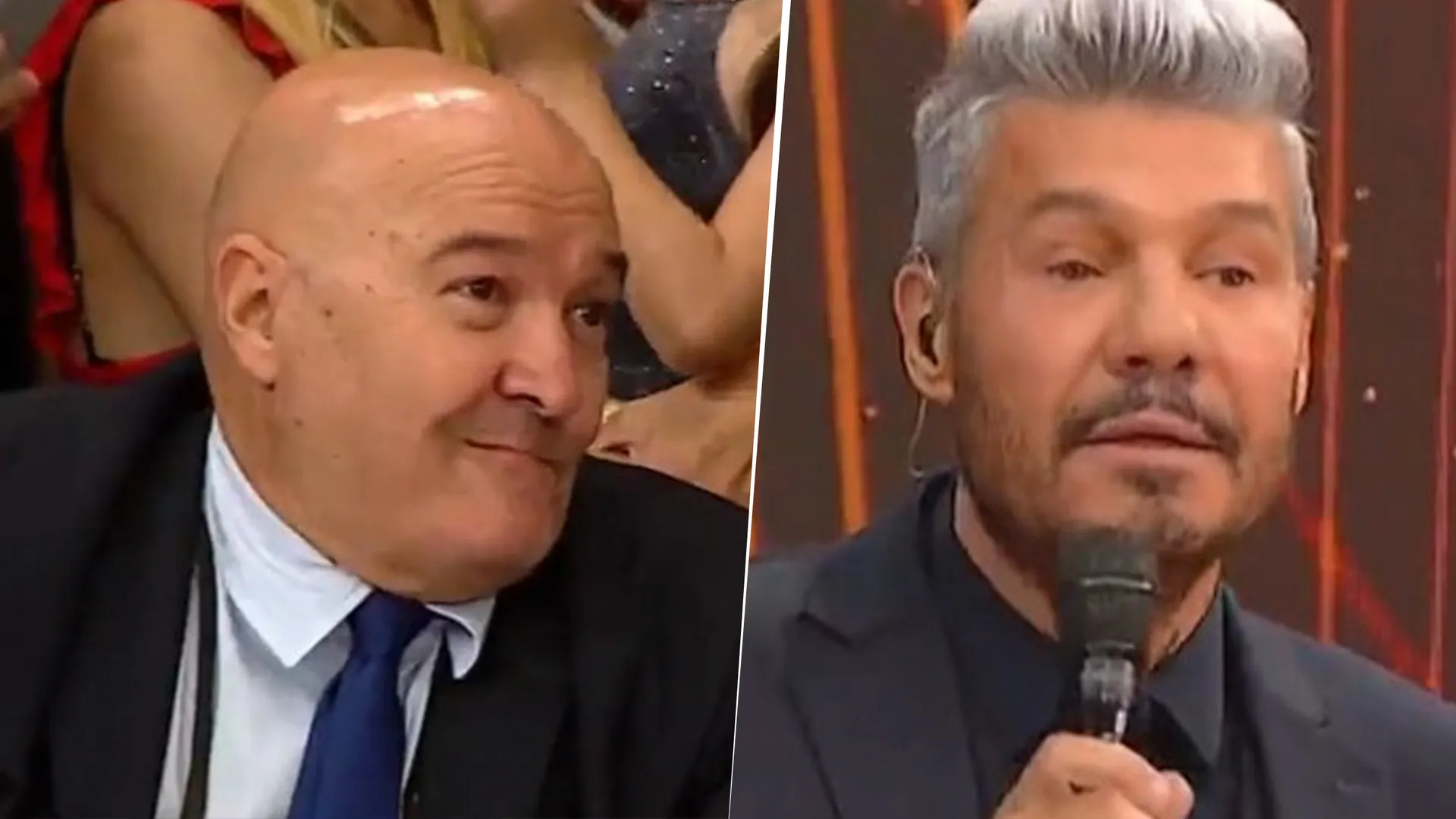 Larry de Clay y Marcelo Tinelli