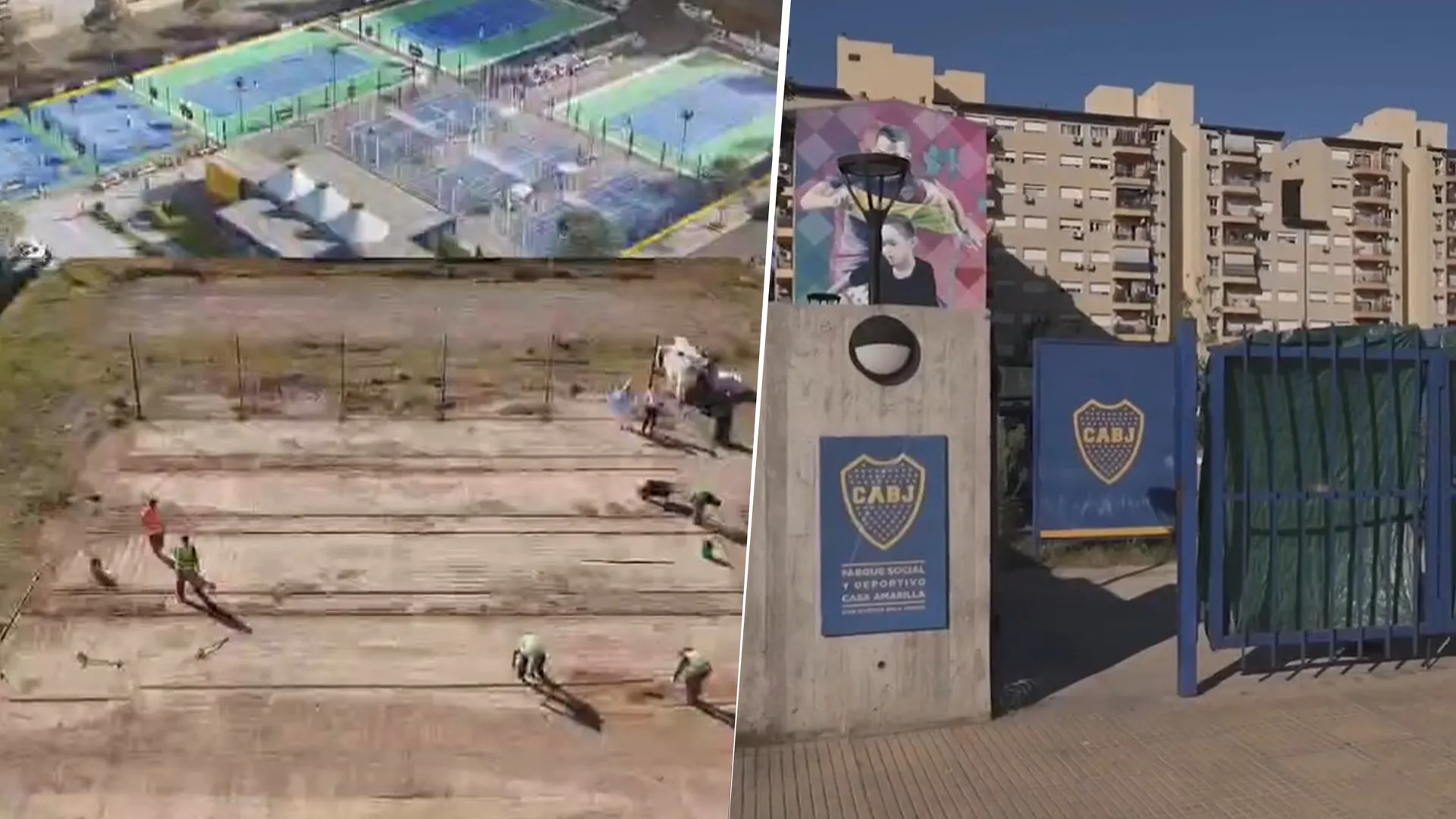 VIDEO | Nueva obra en Boca: así quedarán las nuevas canchas de tenis