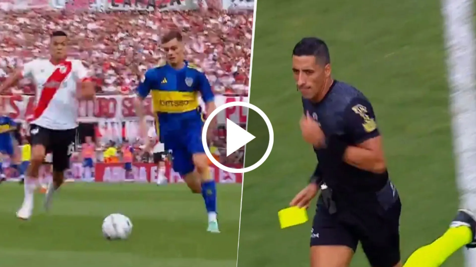 VIDEO | La roja a Zenón expone a Yael Falcón Pérez: la jugada en la que perdonó a un jugador de River en 2024