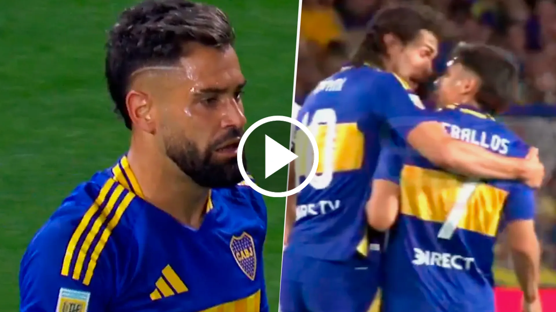 VIDEO | El golazo de Milton Giménez para Boca y el picante cruce posterior entre Cavani y Zeballos