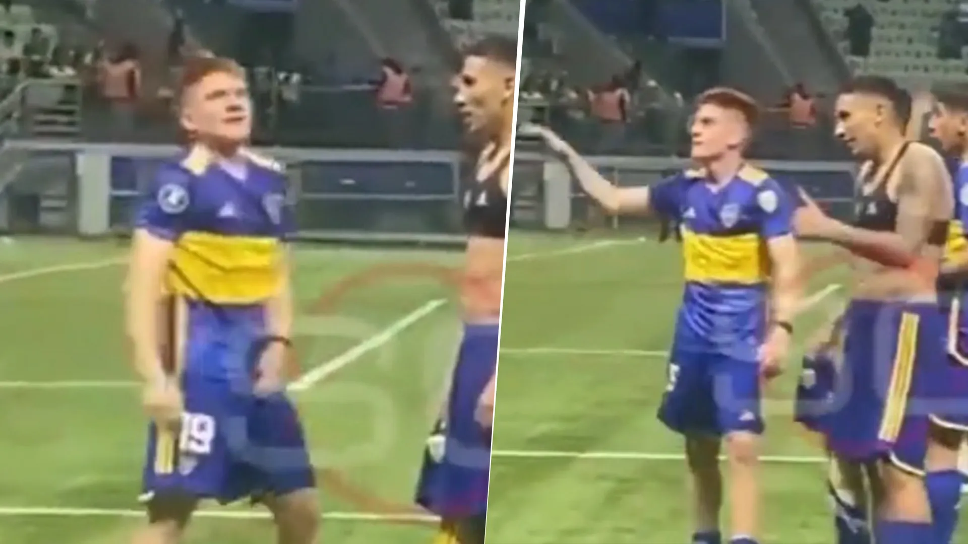El gesto de Valentín Barco a los hinchas de Palmeiras