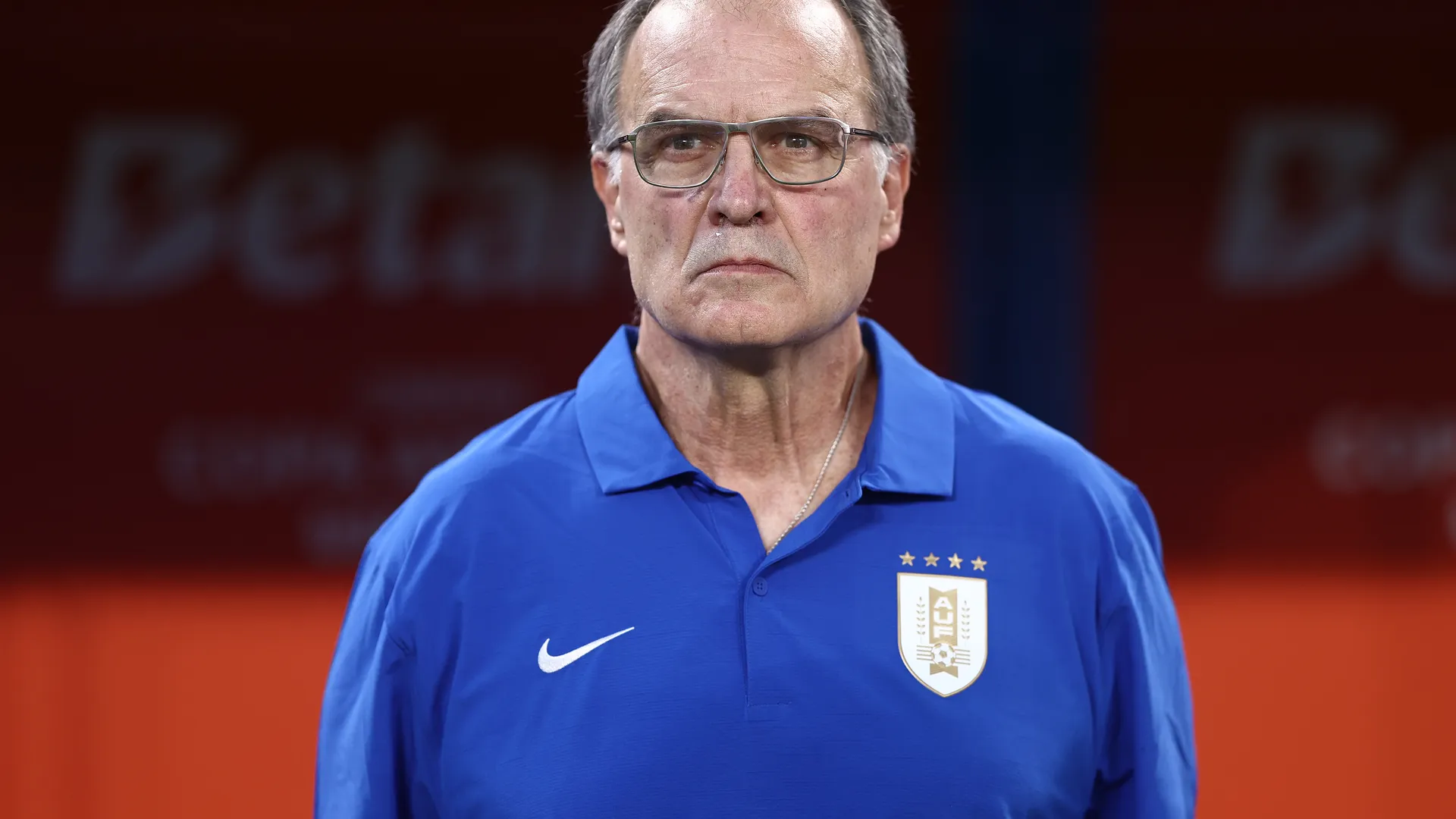 Marcelo Bielsa, entrenador de la Selección de Uruguay
