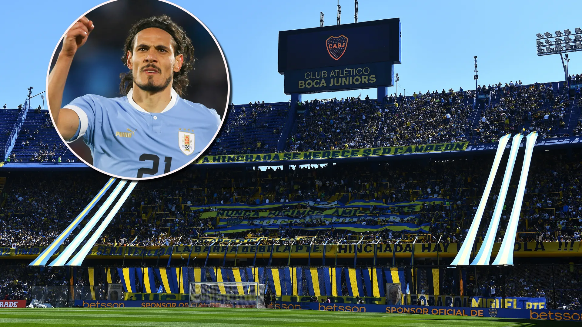 Edinson Cavani y La Bombonera