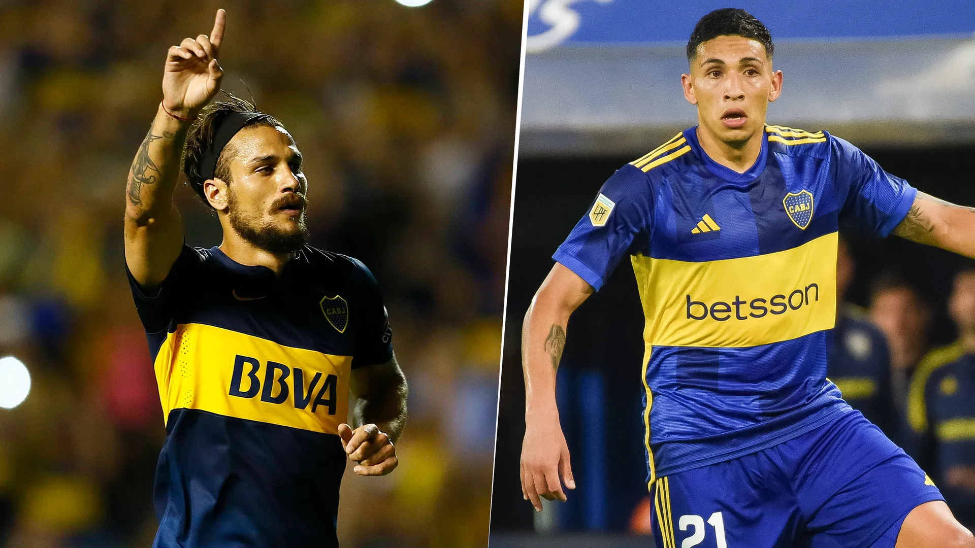 Daniel Osvaldo y Equi Fernández en Boca