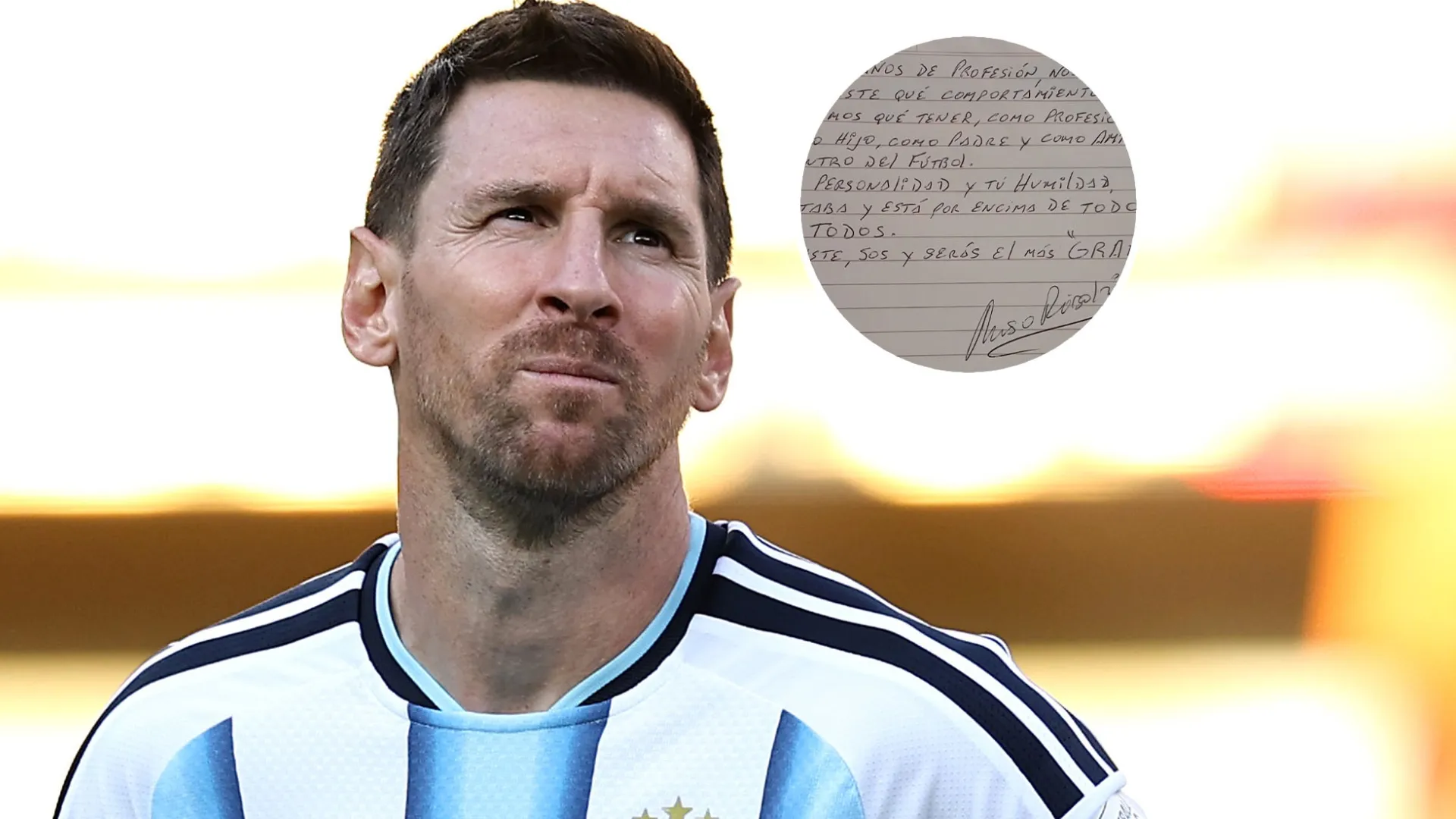 La carta de un multicampeón con Boca para Messi.