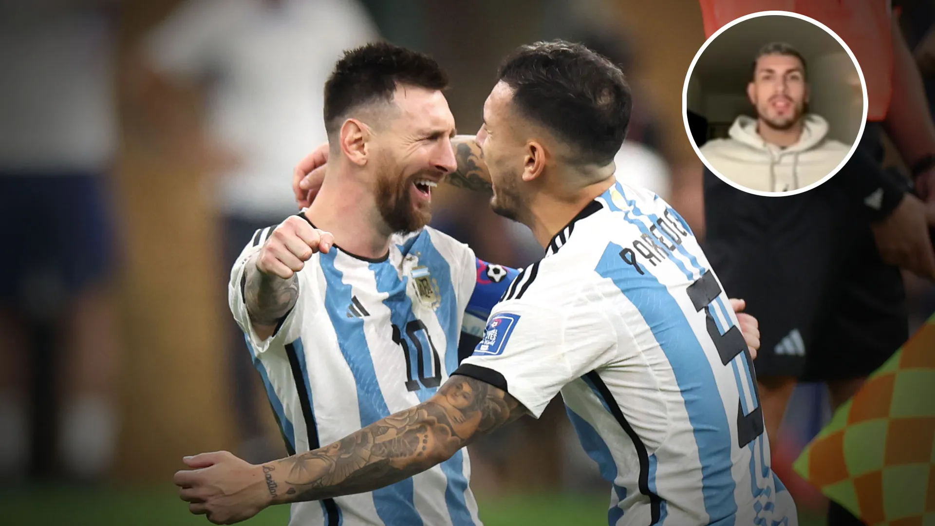 Paredes contó qué le dijo a Messi ni bien terminó la final del Mundial