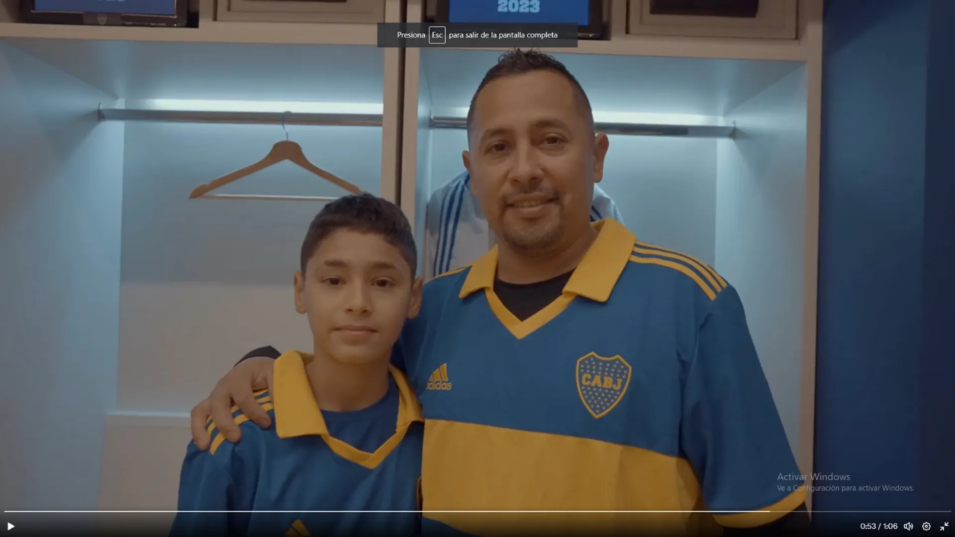 Video de Boca por el Día del Padre