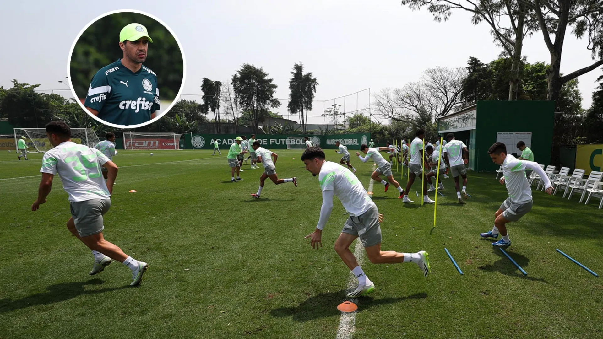 Atentos a todo: el detalle especial de Abel Ferreira en la práctica de Palmeiras, pensando en Boca