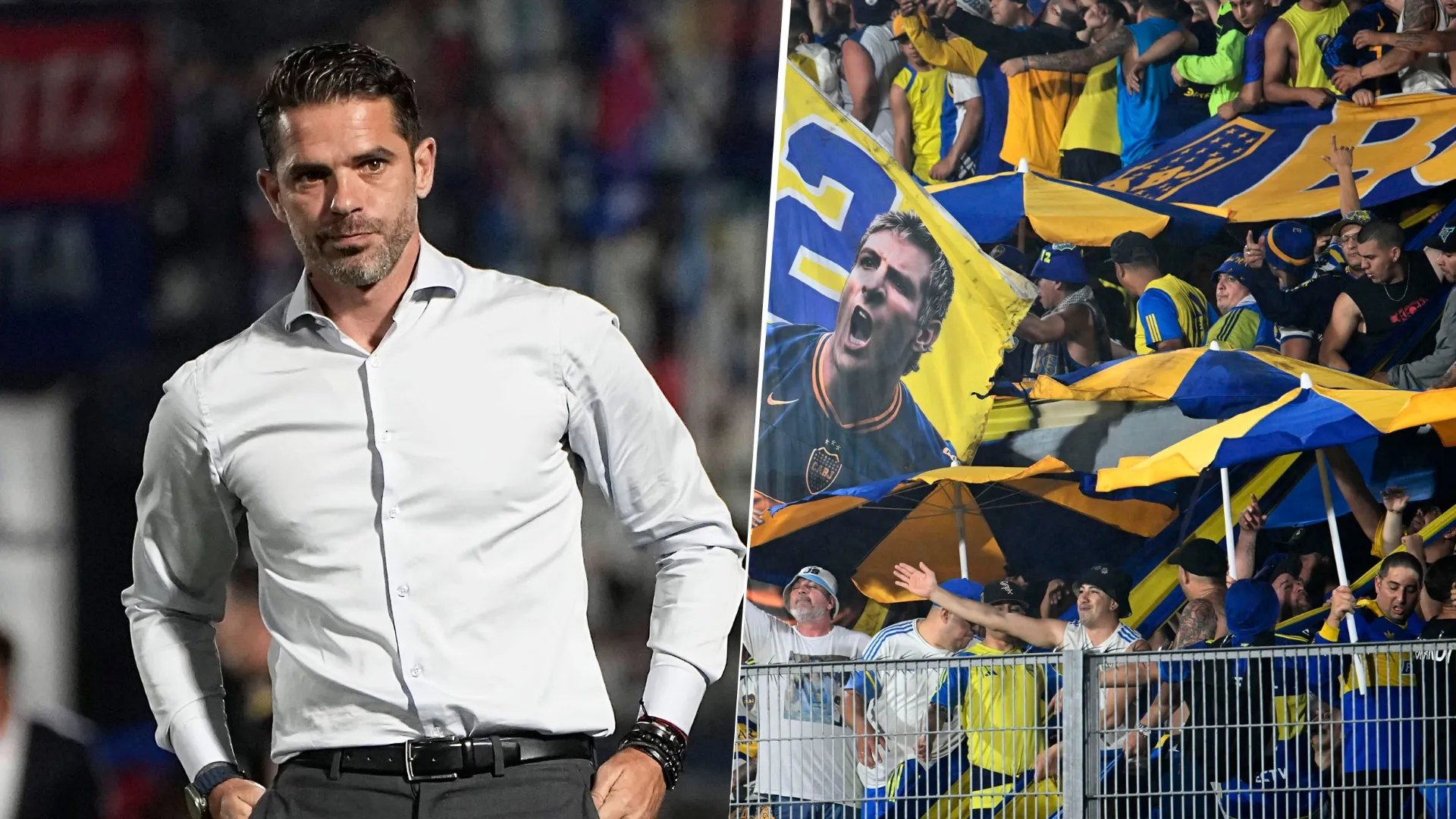 La bandera que apareció en la tribuna de Boca para Fernando Gago