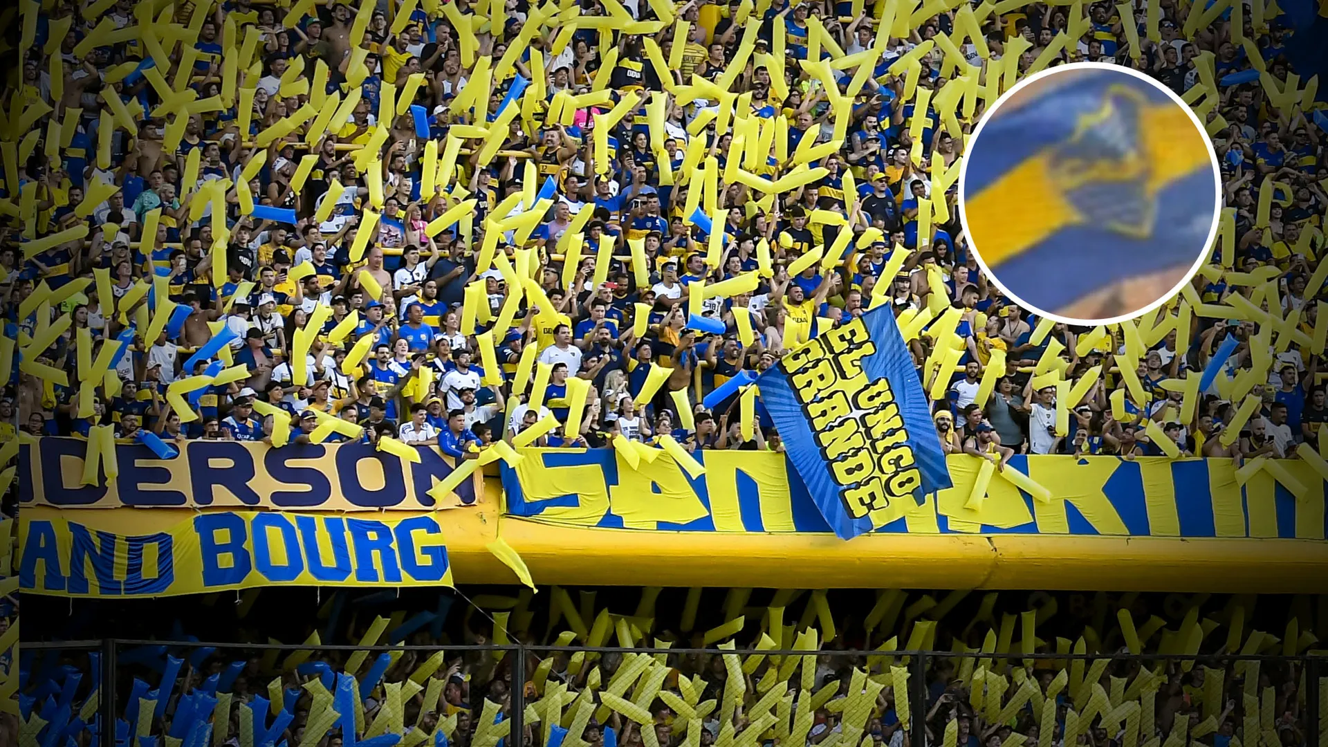VIDEO | Boca es Mundial: apareció una bandera del Xeneize en una hinchada europea