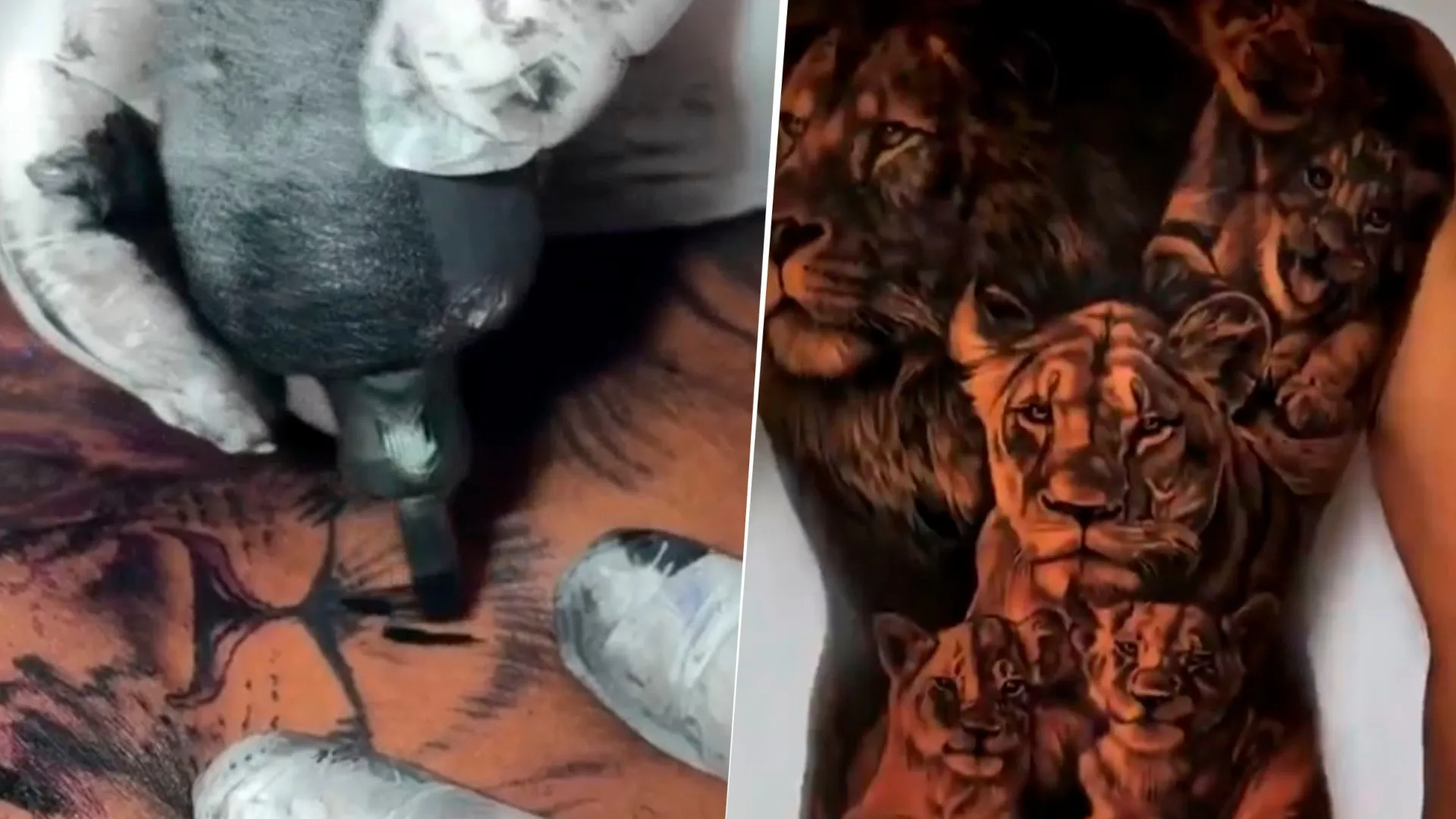 Quién es el referente de Boca que tiene una familia de leones tatuada en la espalda