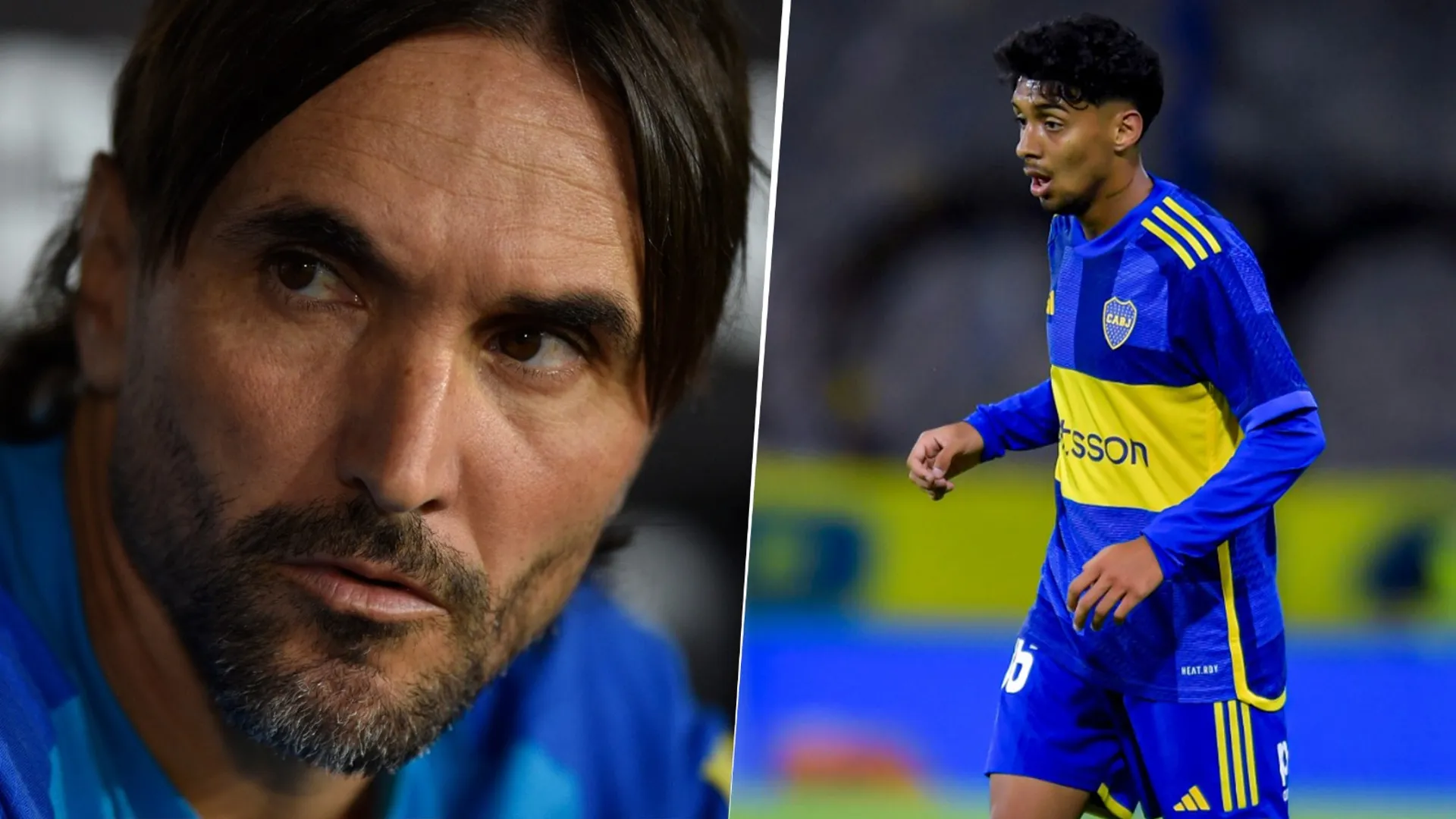 Diego Martínez y Cristian Medina en Boca