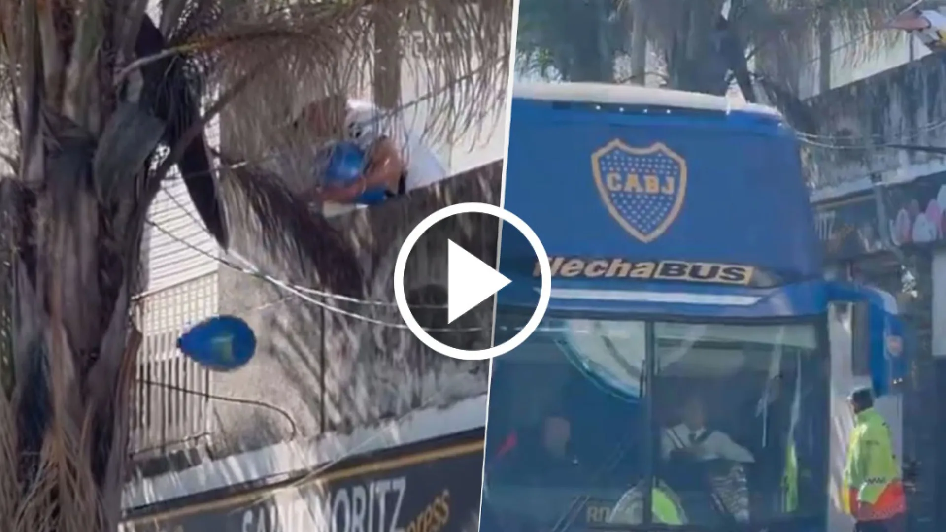 VIDEO | Un hincha de Boca vive enfrente de la cancha de Racing y así recibió al Xeneize