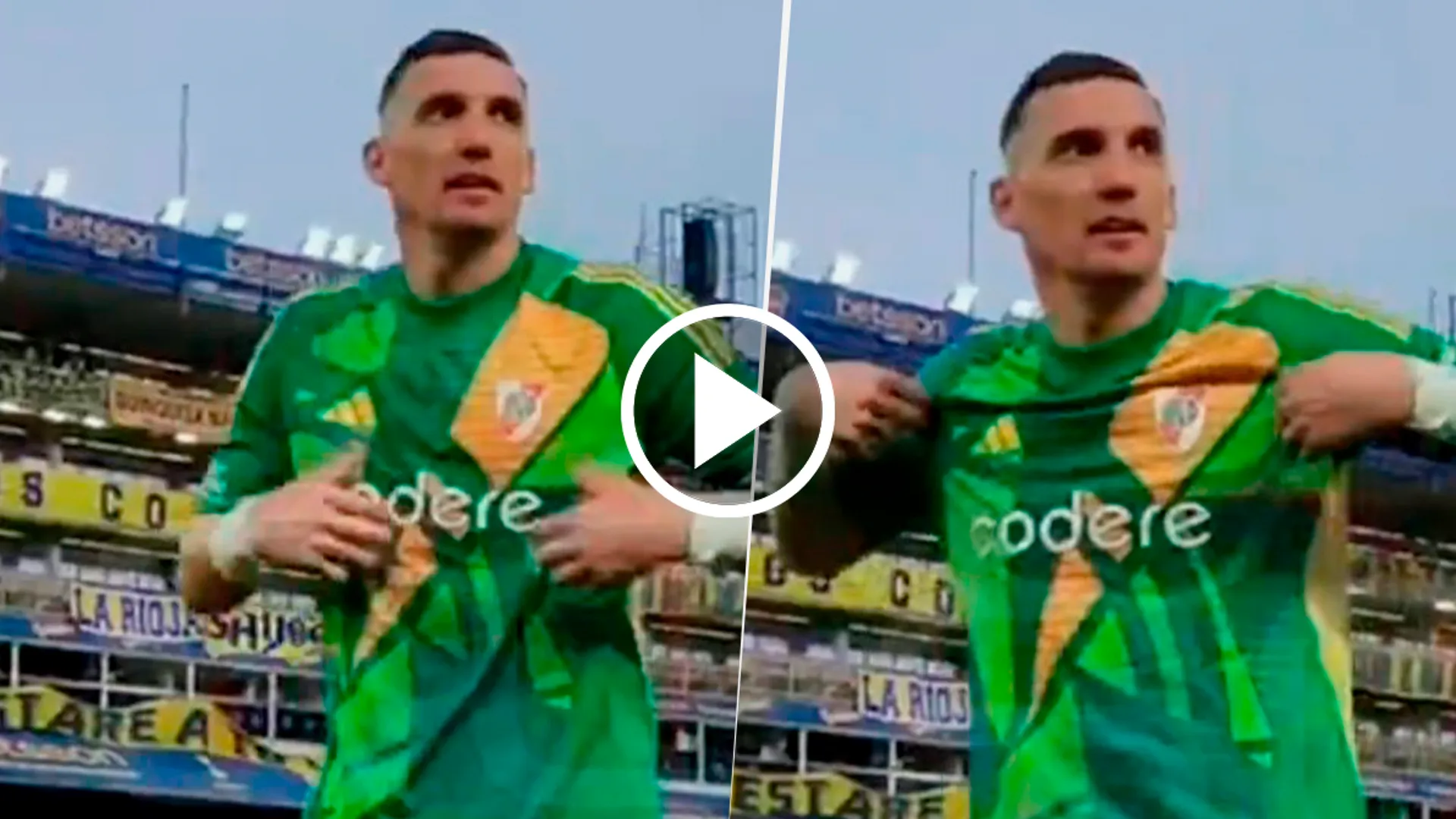 VIDEO | El picante gesto de Franco Armani a los hinchas de Boca antes de irse al vestuario