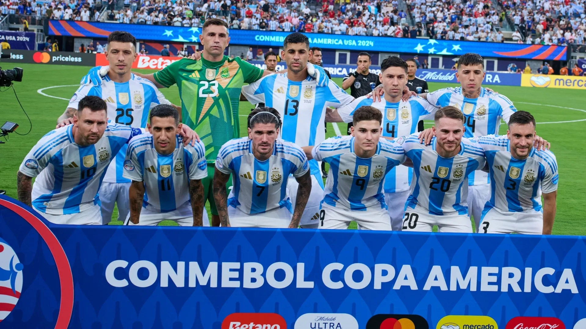Con Di María: la formación titular de Argentina para la final de la Copa América 2024