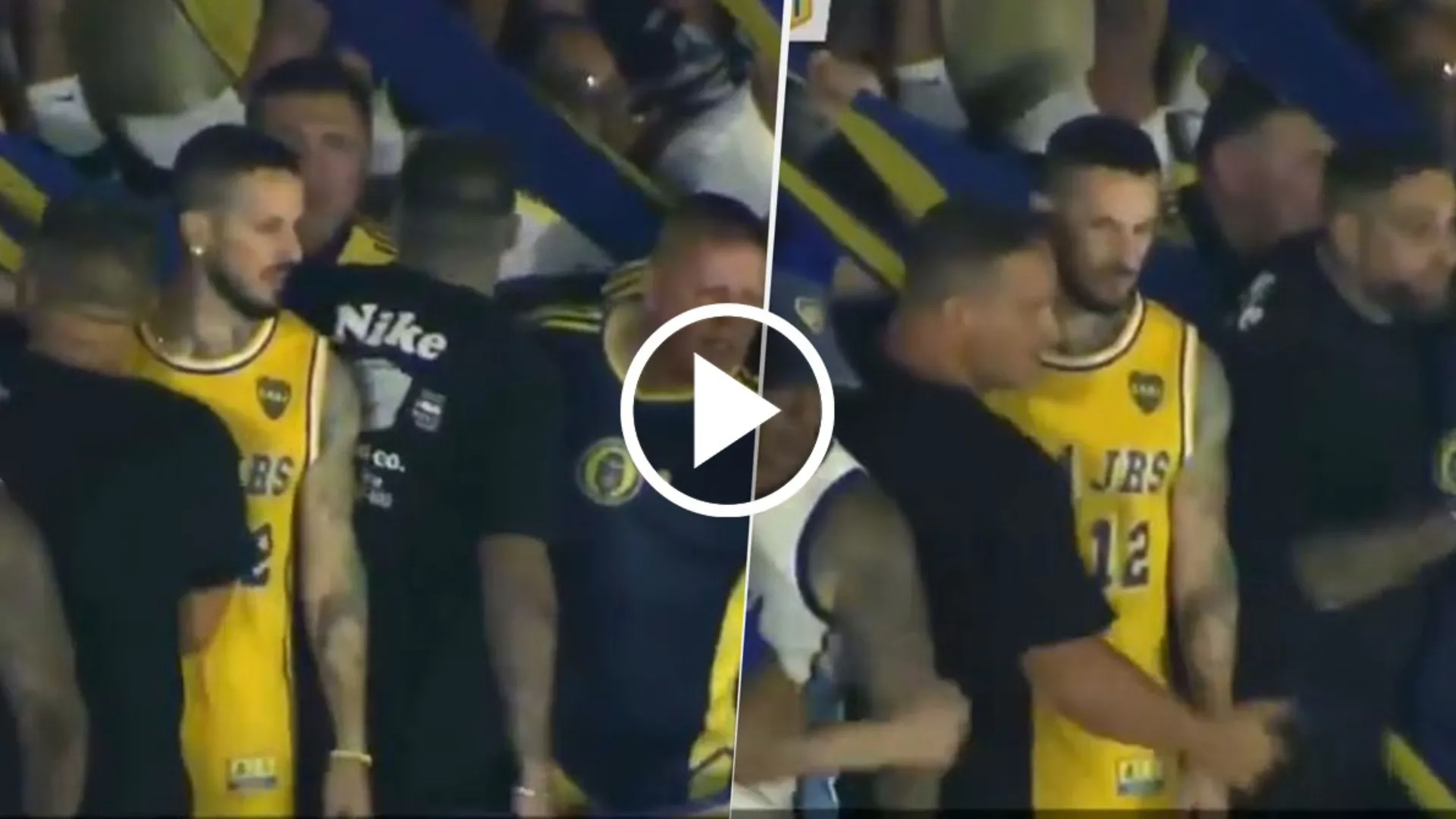 VIDEO | La reacción de Darío Benedetto cuando la hinchada de Boca cantó "Movete, Xeneize, movete"