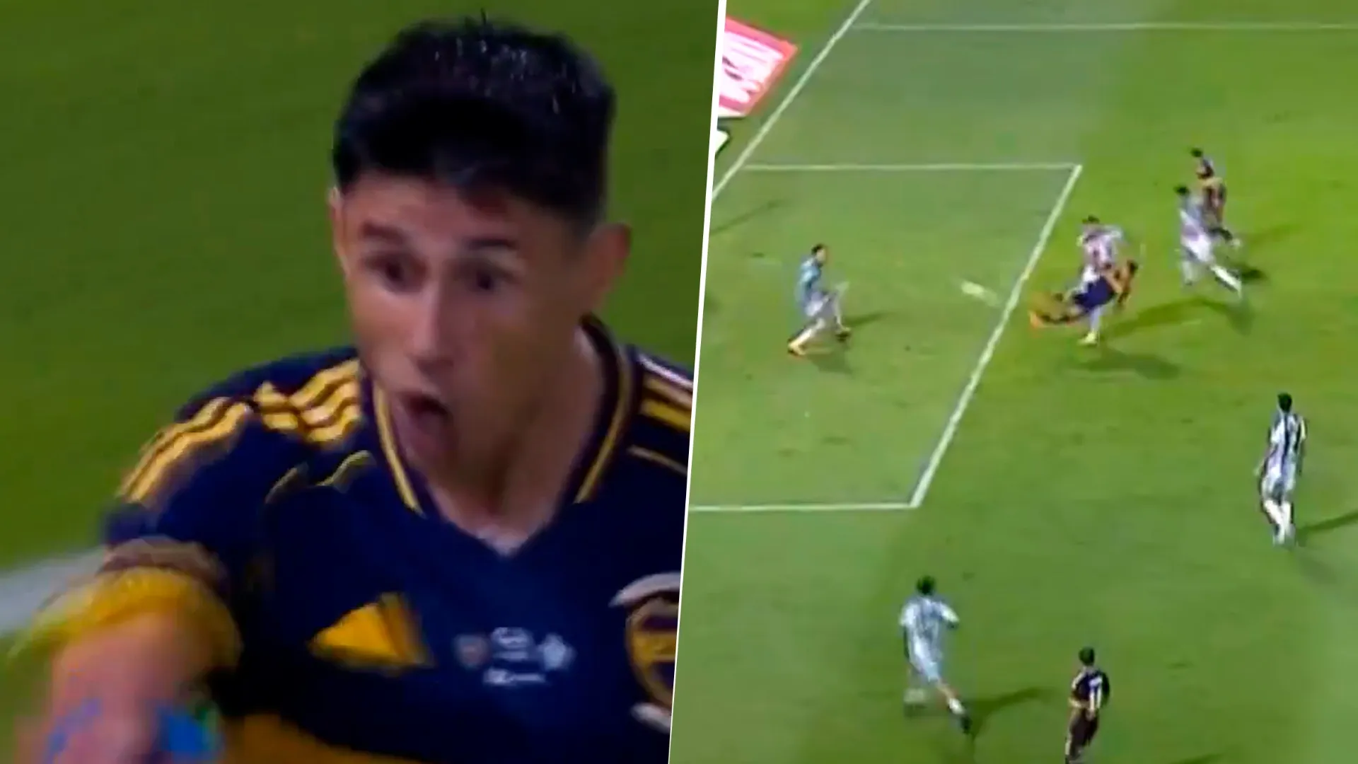 Debut ideal: el gol de Adam Bareiro para el 1-0 de Boca sobre Gimnasia de Chivilcoy