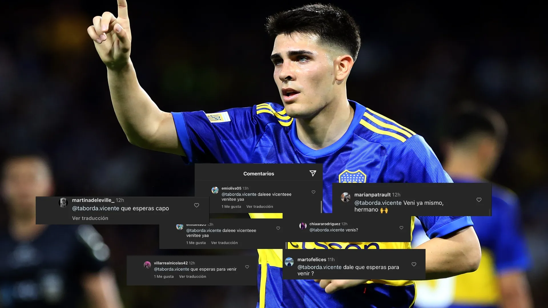 Vicente Taborda comentó la foto de Franco Zapiola y los hinchas de Estudiantes se volvieron locos