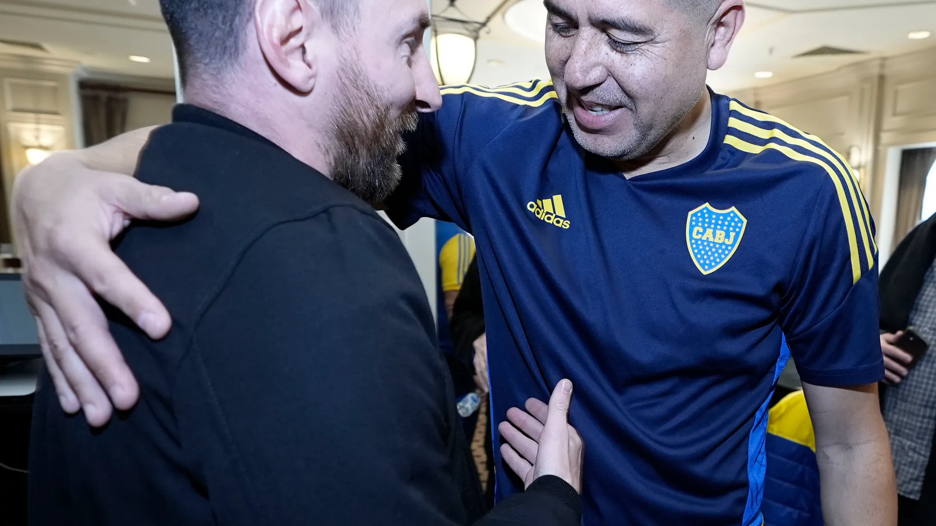 Riquelme y Messi