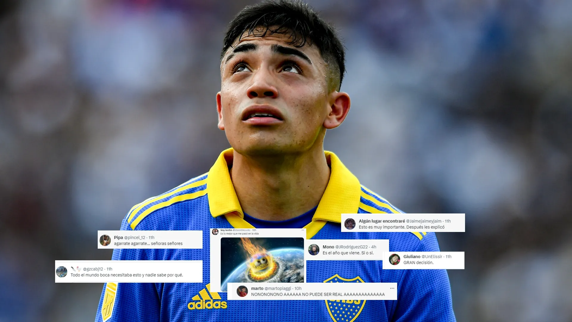 Se confirmó el nuevo dorsal de Luca Langoni y los hinchas de Boca lo compararon con Rodrigo Palacio
