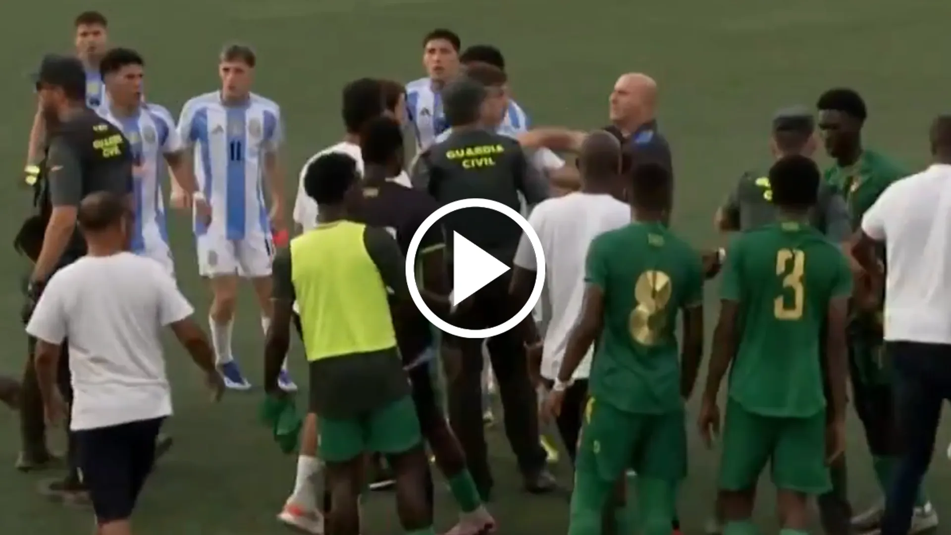 Argentina empató con escándalo en L'Alcudia ante Mauritania: los incidentes y qué jugador de Boca intervino