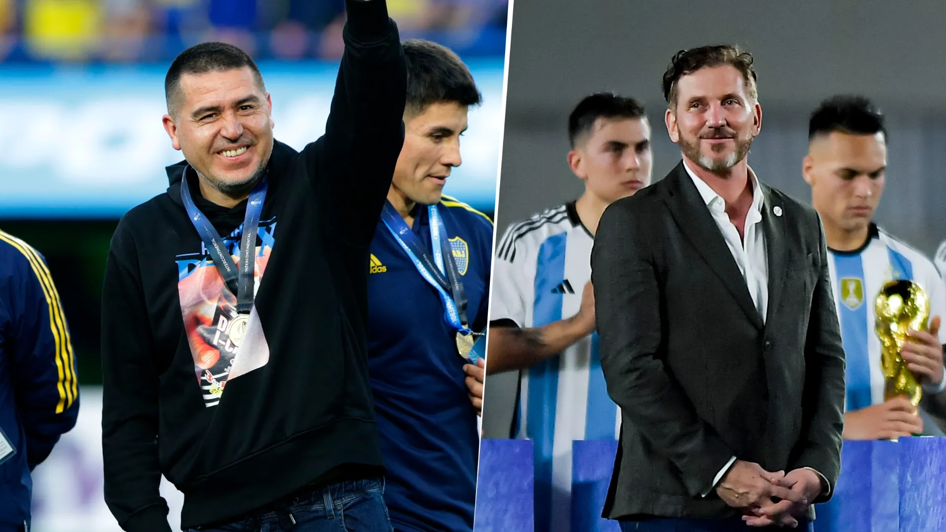 Locura en las redes: el presidente de CONMEBOL publicó una foto junto a Riquelme y la Copa Libertadores