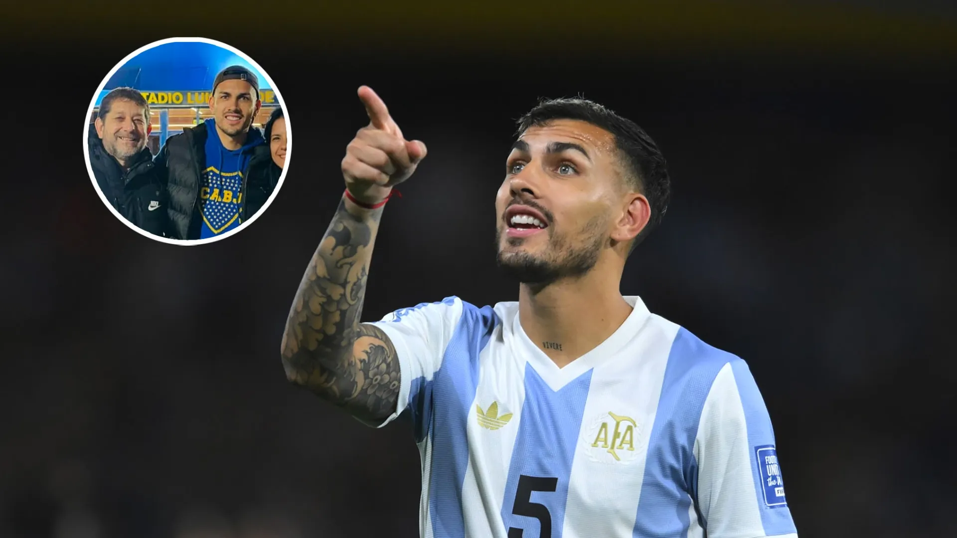 El guiño del padre de Leandro Paredes en Instagram que sorprendió en Boca: "Tirando la caña"