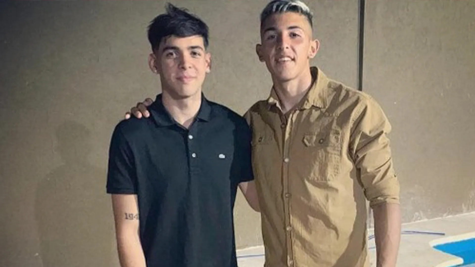 Leandro Brey junto a su hermano Marko