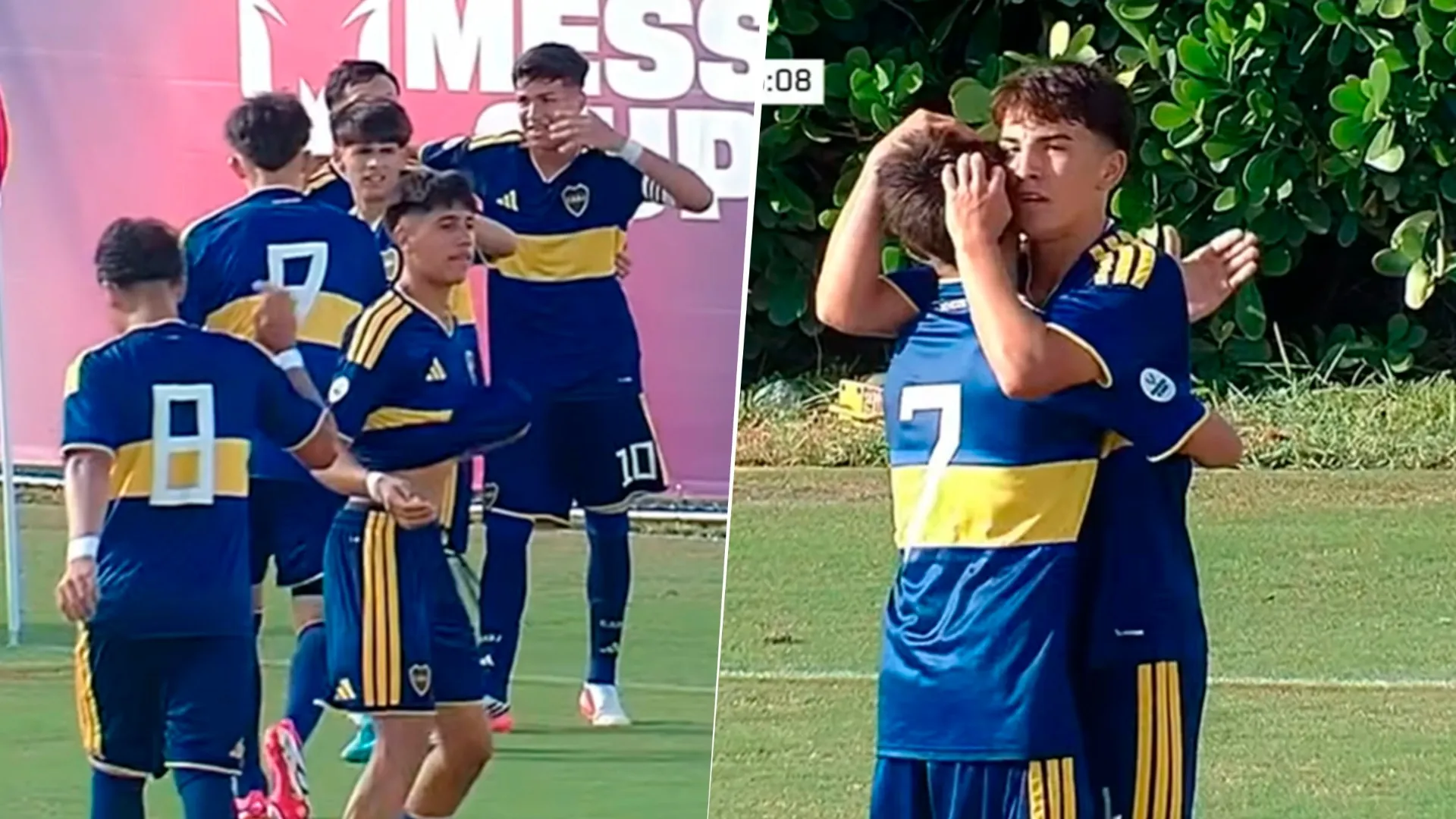 La goleada de Boca a Manchester City en la Messi Cup.