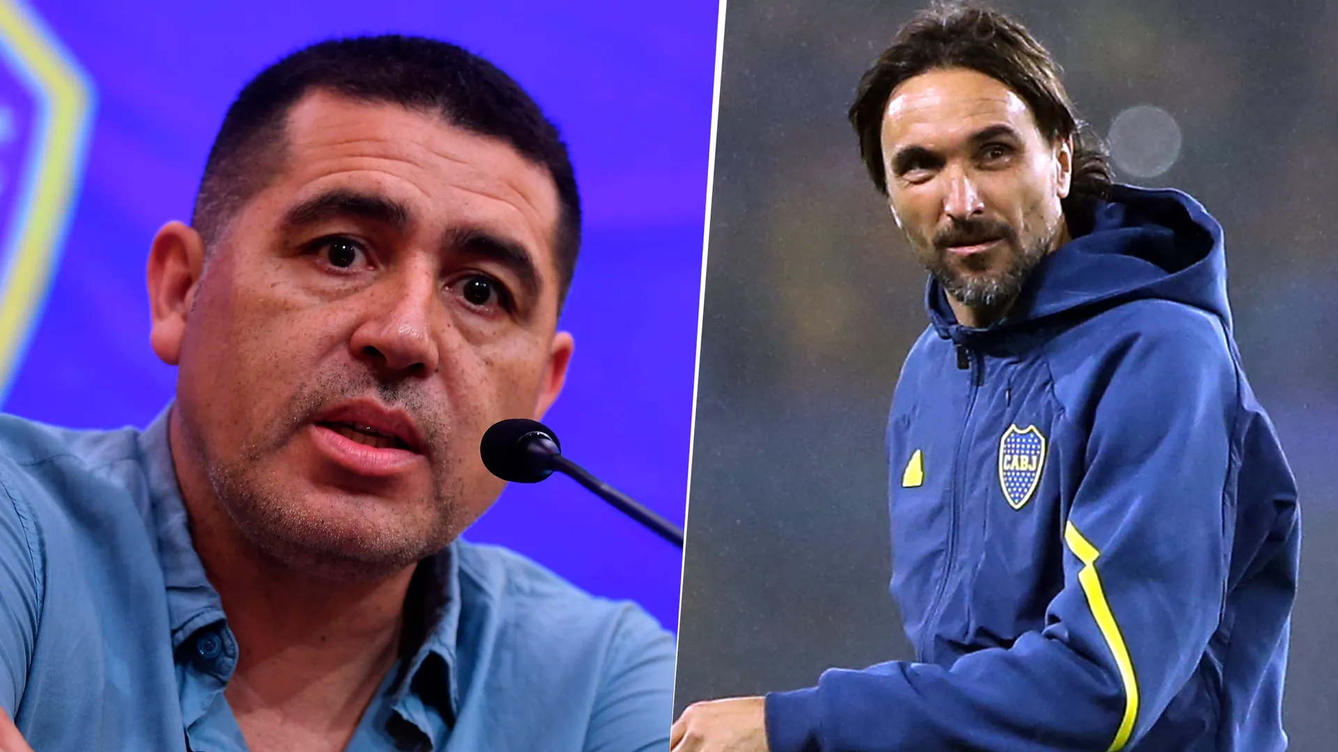 Juan Román Riquelme y Diego Martínez