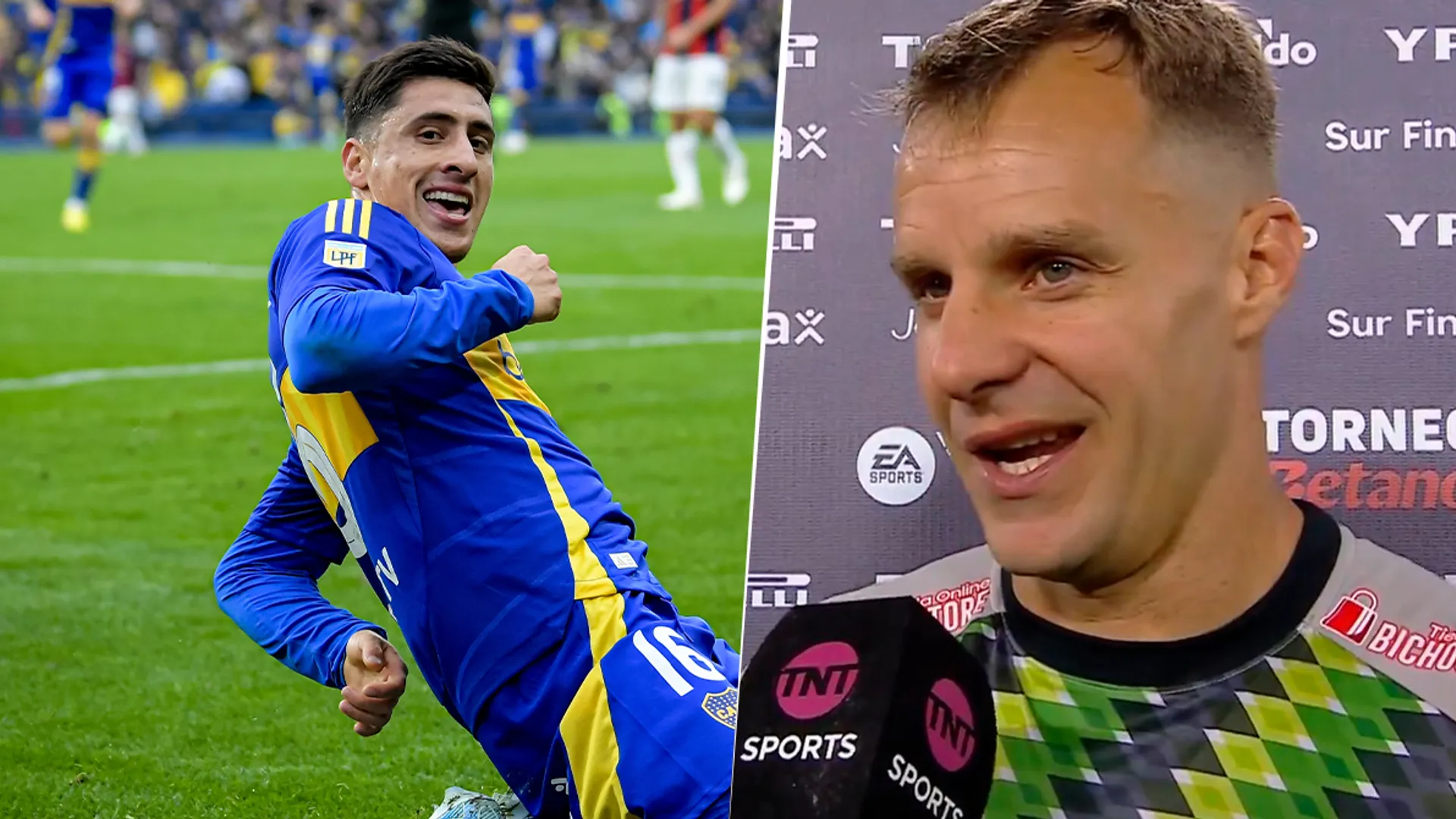 El Ruso Rodríguez contó qué habló con Merentiel ni bien terminó el partido: "Le dije eso"
