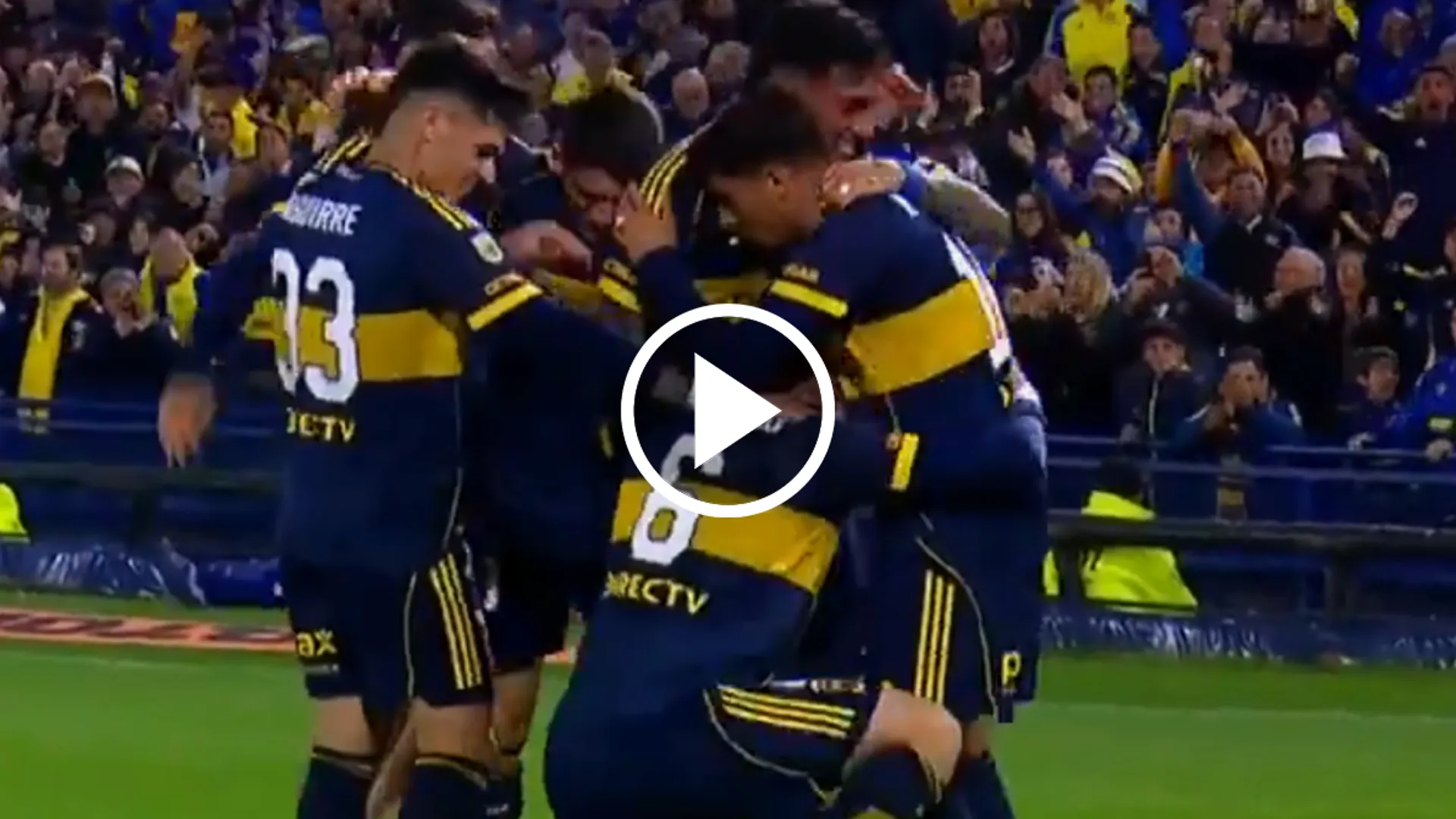Otra vez de pelota parada: Rodrigo Battaglia puso el primero para Boca ante Central Córdoba