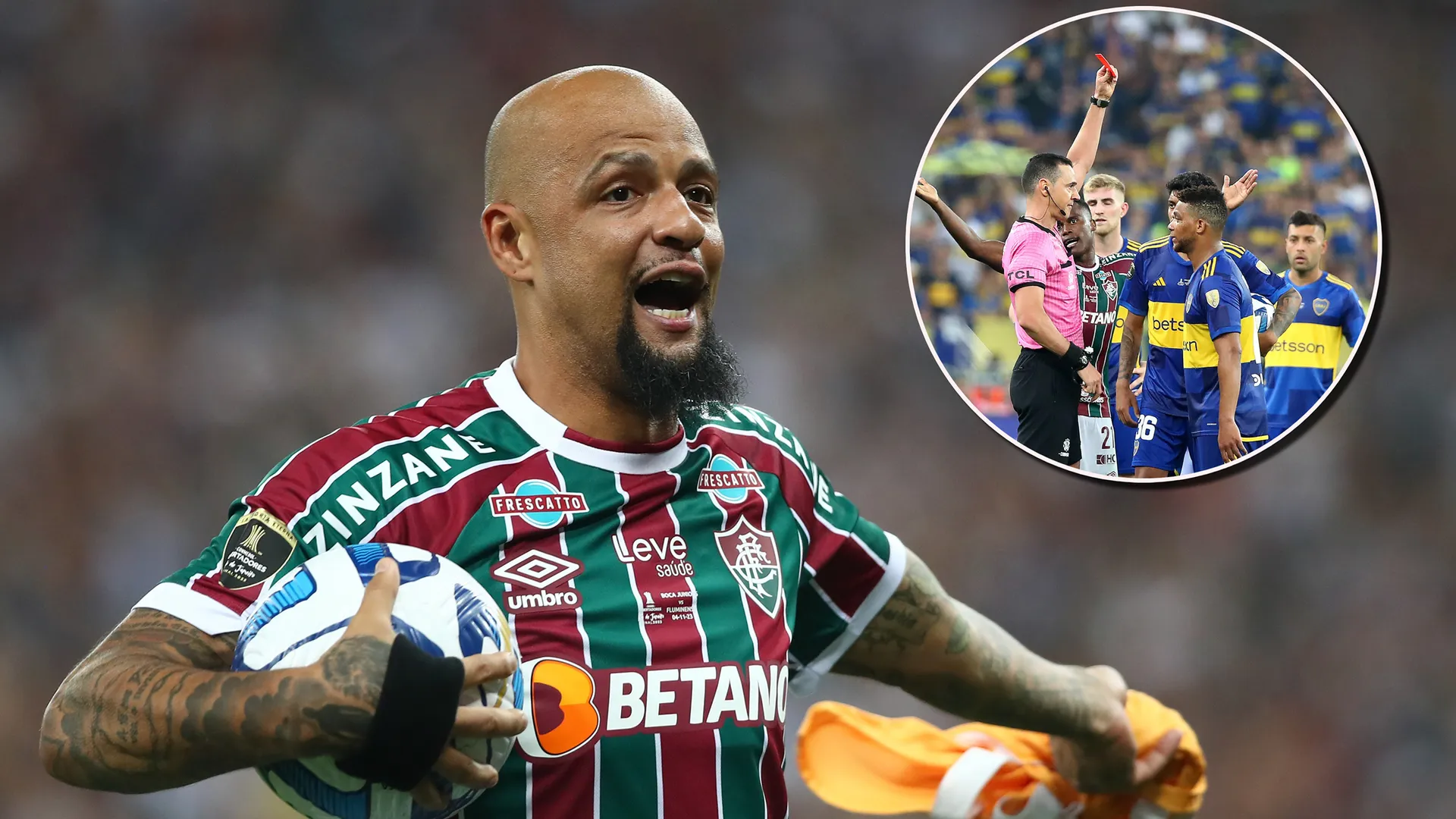 Felipe Melo recordó la expulsión de Fabra en la final de la Copa Libertadores 2023