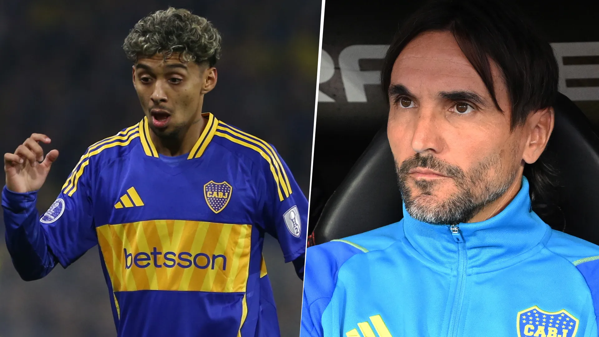 Cristian Medina y Diego Martínez en Boca