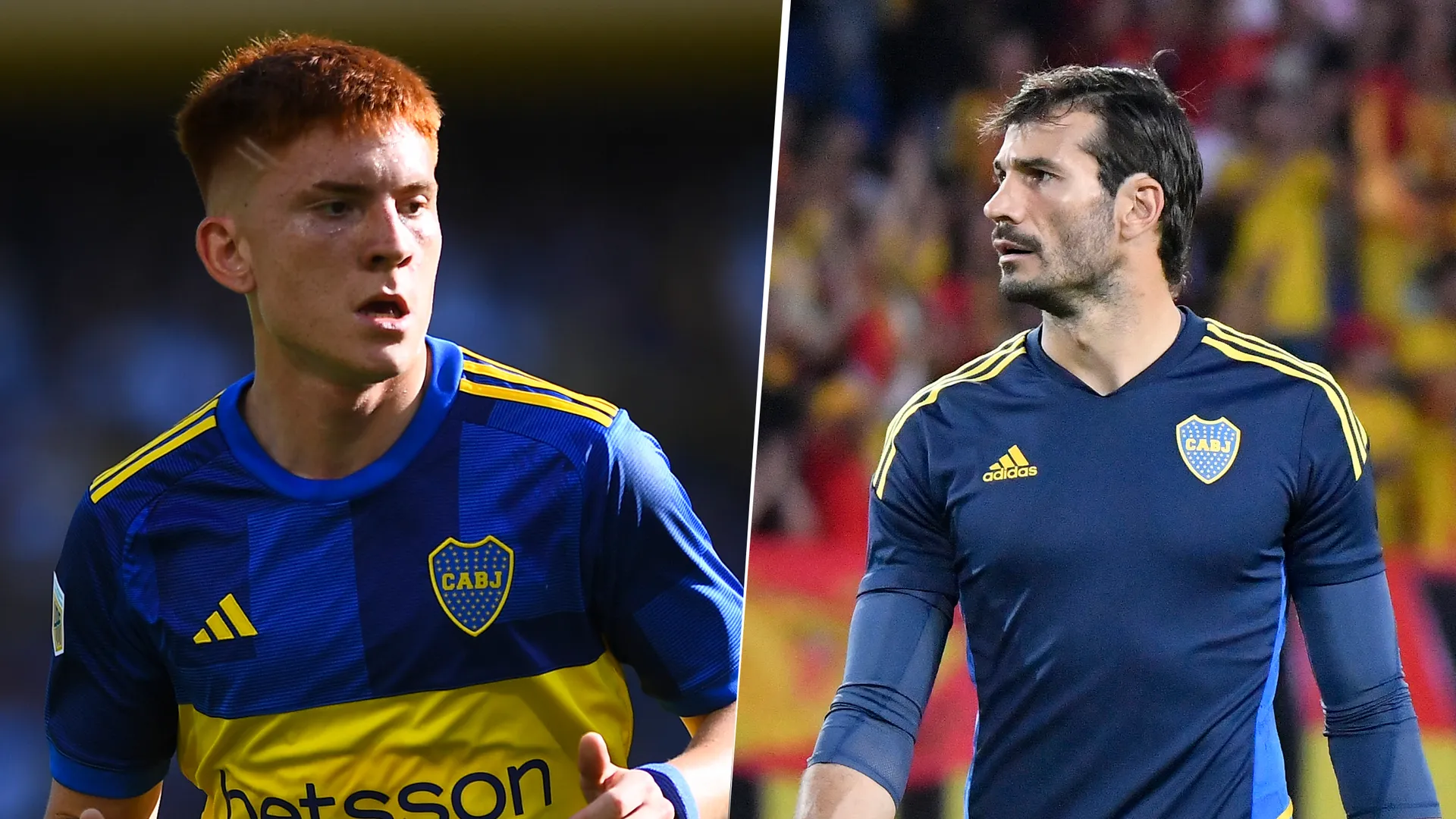 Valentín Barco y Javier García en Boca
