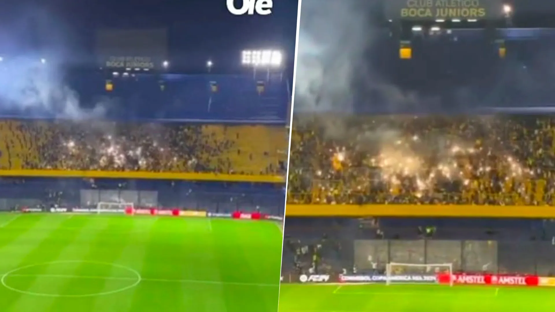 VIDEO | No lo podían creer: la reacción de los hinchas de Palmeiras al ver la fiesta de La Bombonera