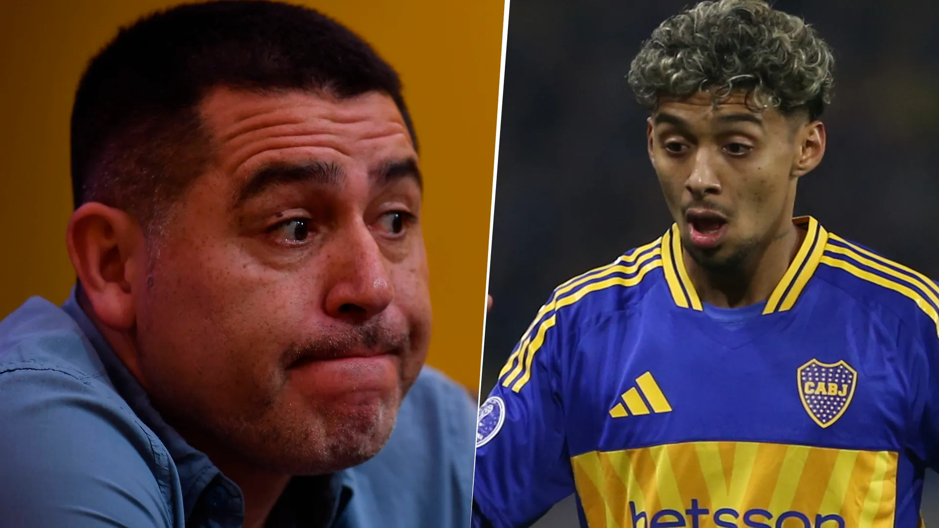 Juan Román Riquelme y Cristian Medina