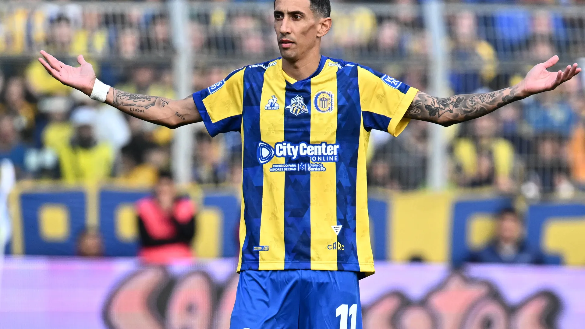El palito de Di María para Boca