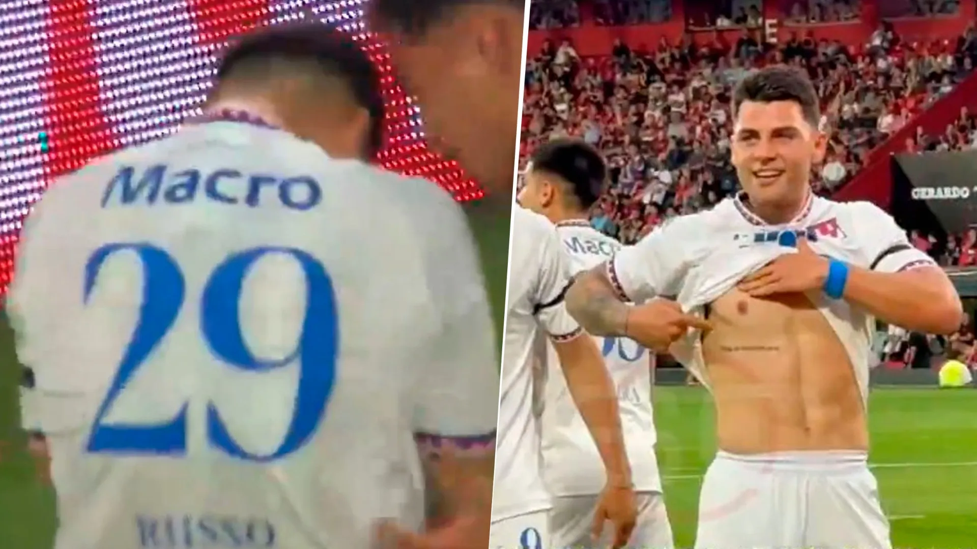 Para Miguel: la emoción de Nacho Russo tras meter un gol en Tigre vs. Newell’s