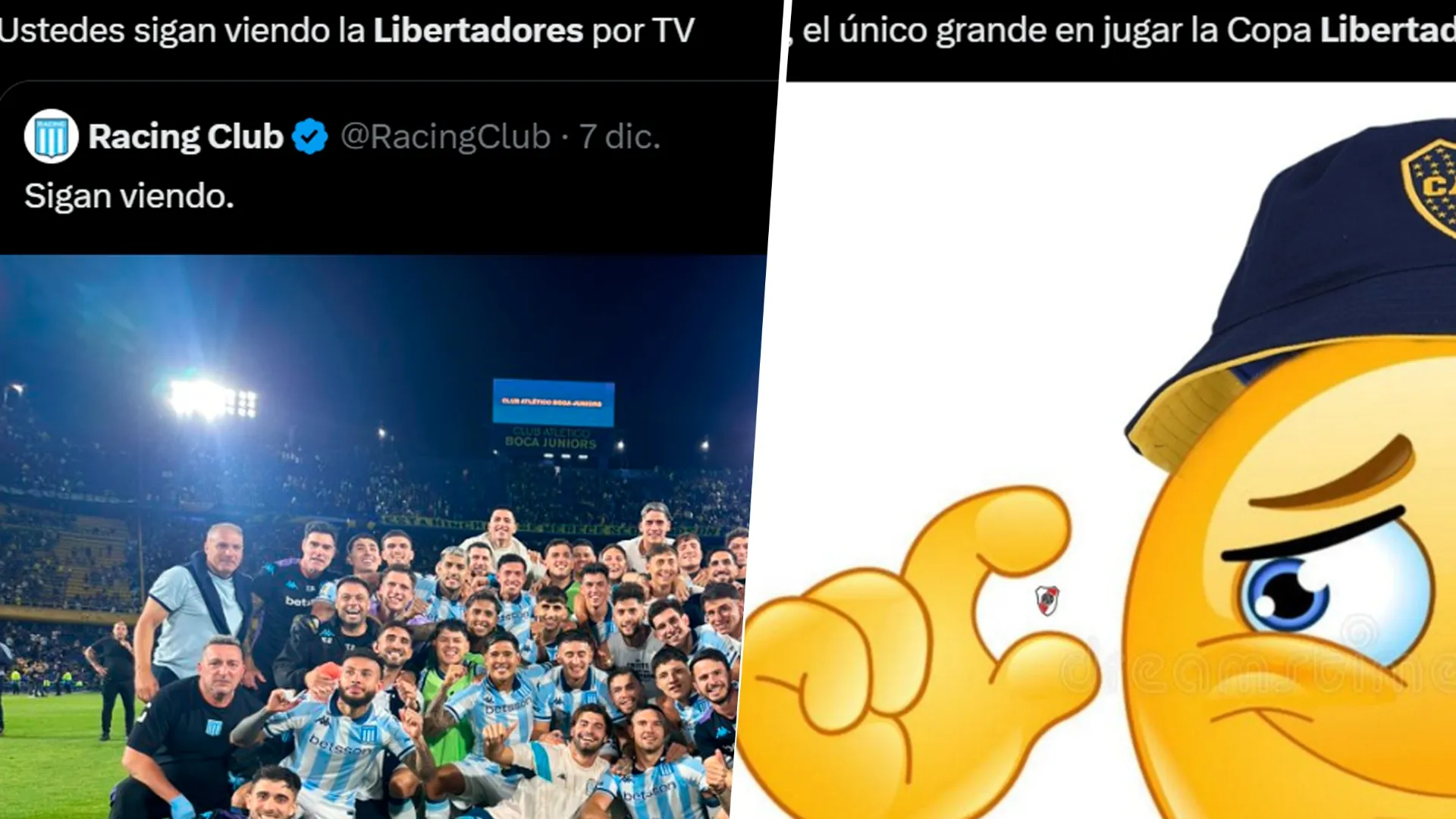 Boca es el único grande clasificado a la Copa Libertadores y estallaron los memes contra River, Racing, Independiente y San Lorenzo