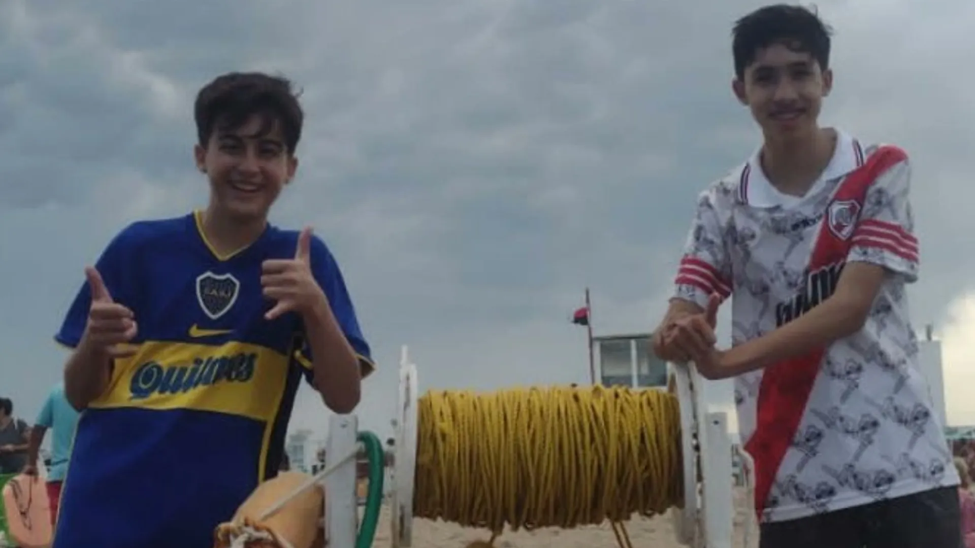 Demian y Lautaro, los protagonistas del video viral del verano
