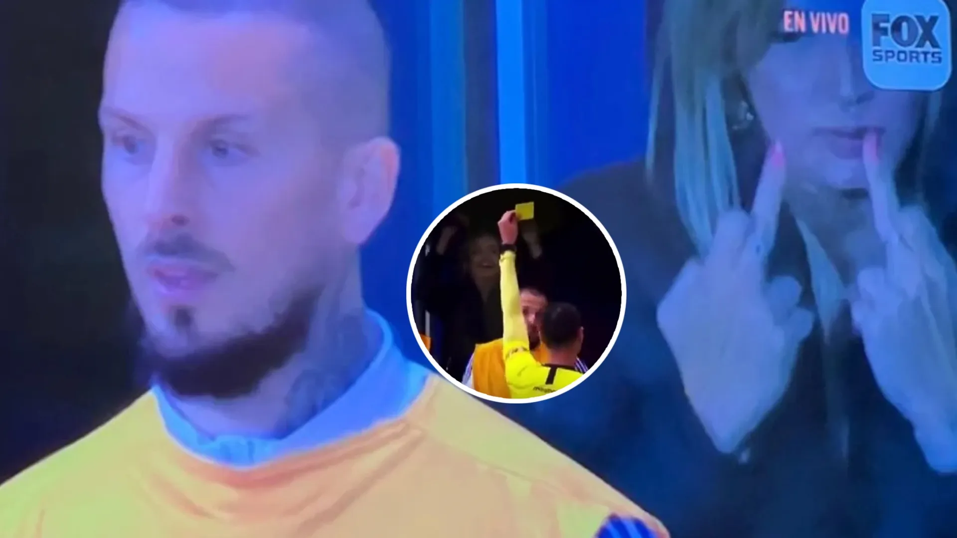 Confirmado: quién es la mujer que celebró la amarilla a Benedetto en La Bombonera
