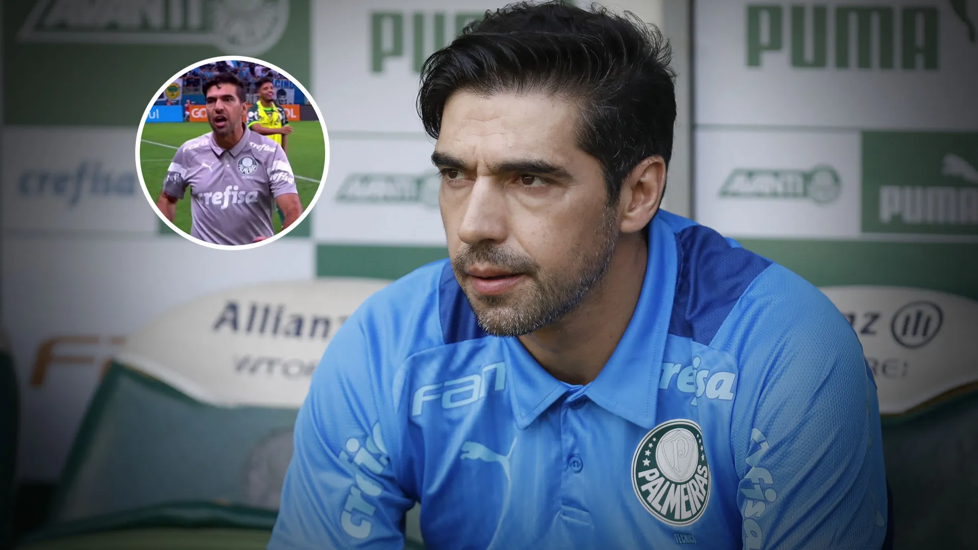 "Episodio lamentable": escándalo con el DT de Palmeiras en el Brasileirao